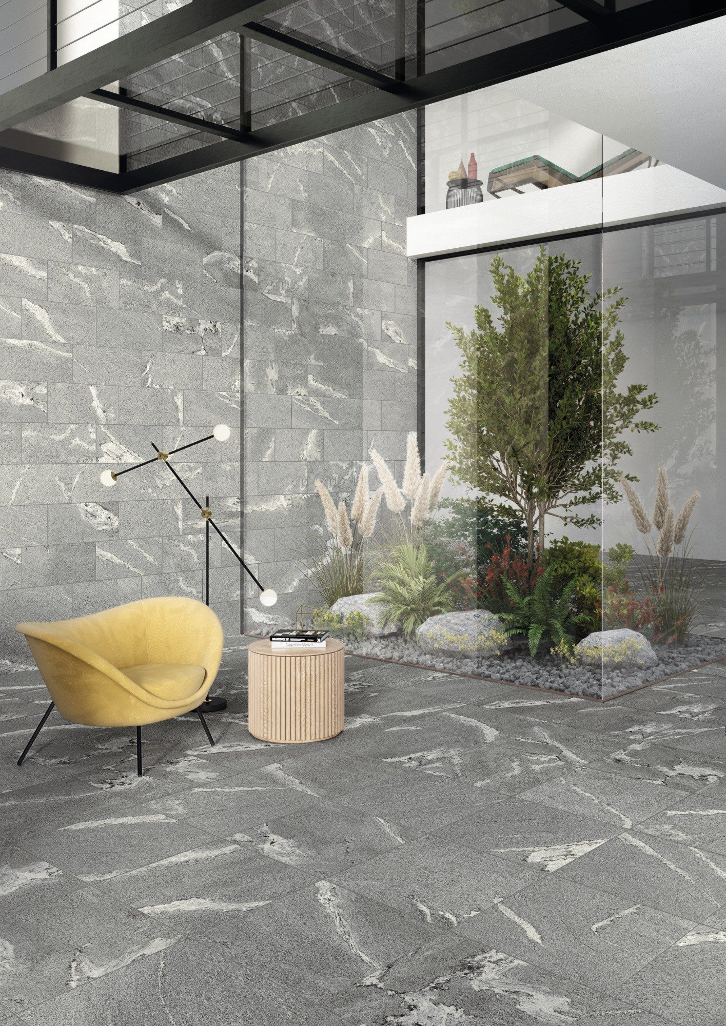 PERCORSI FRAME GNEISS GREY by CERAMICHE KEOPE - Pavimento/rivestimento in gres porcellanato effetto pietra - 4