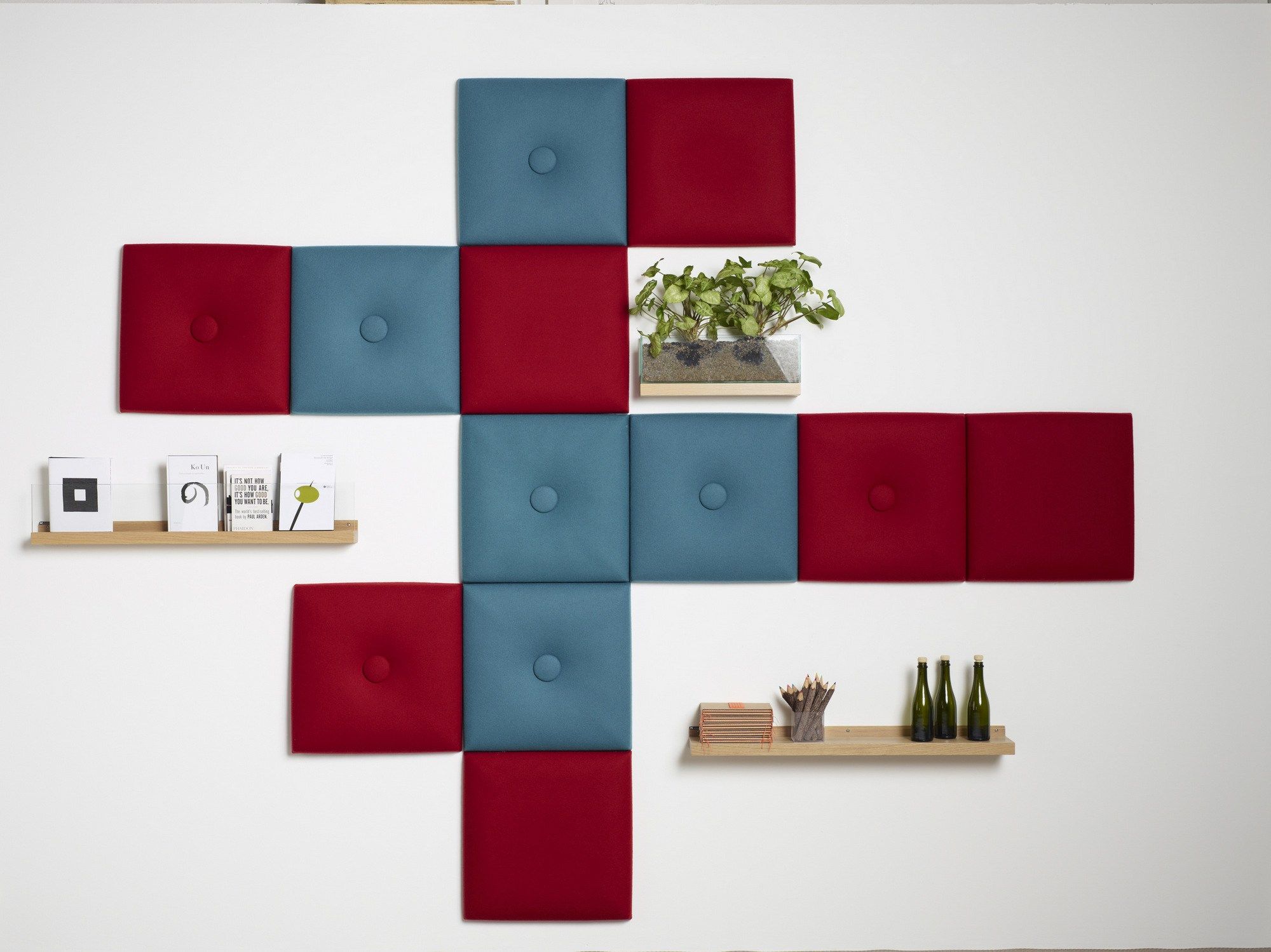 Recycled material decorative acoustical panel PILLOW By Karl Andersson