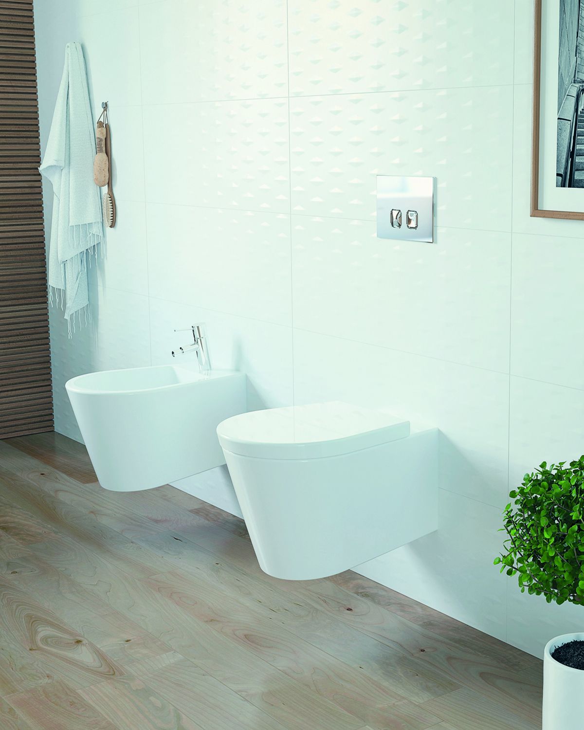 PLAIN by OLI - Placca di comando per wc in ABS - 2