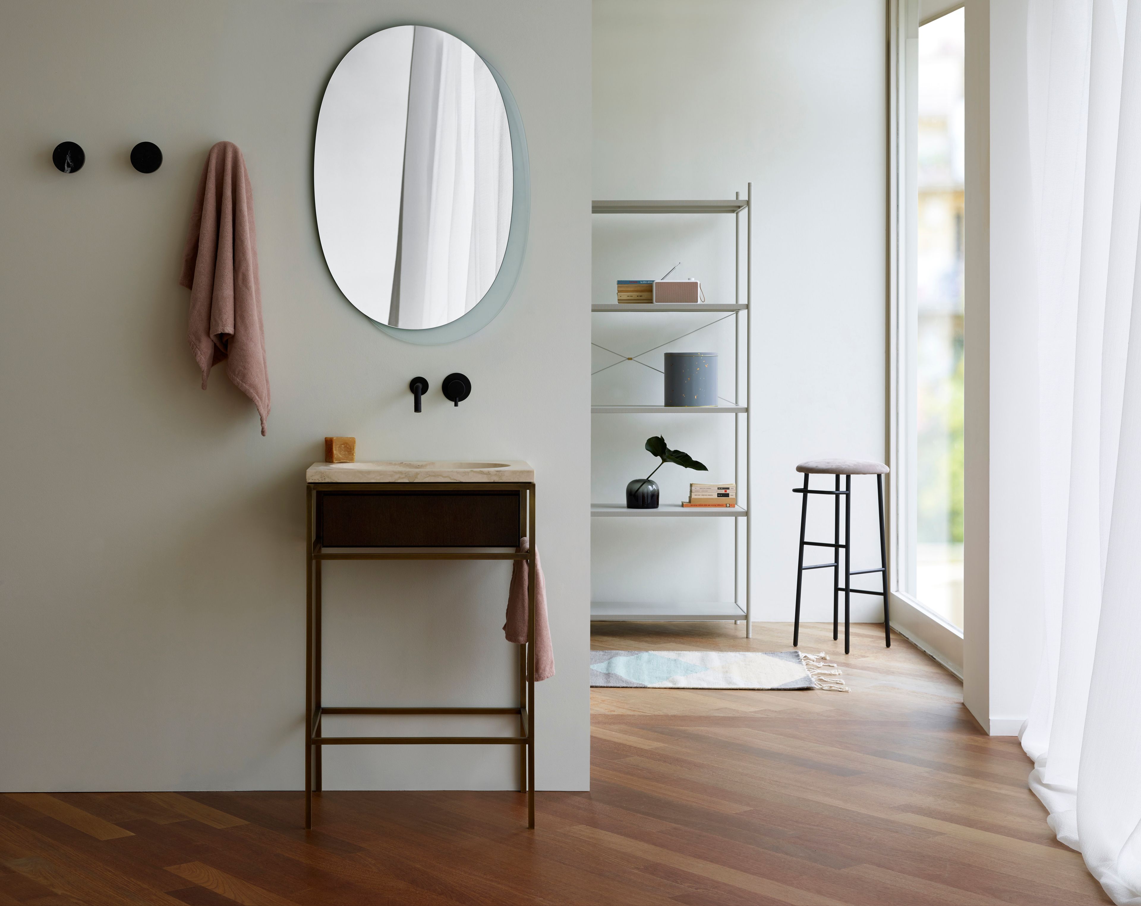 PLATEAU M by Ex.t - Specchio ovale da parete per bagno - 6