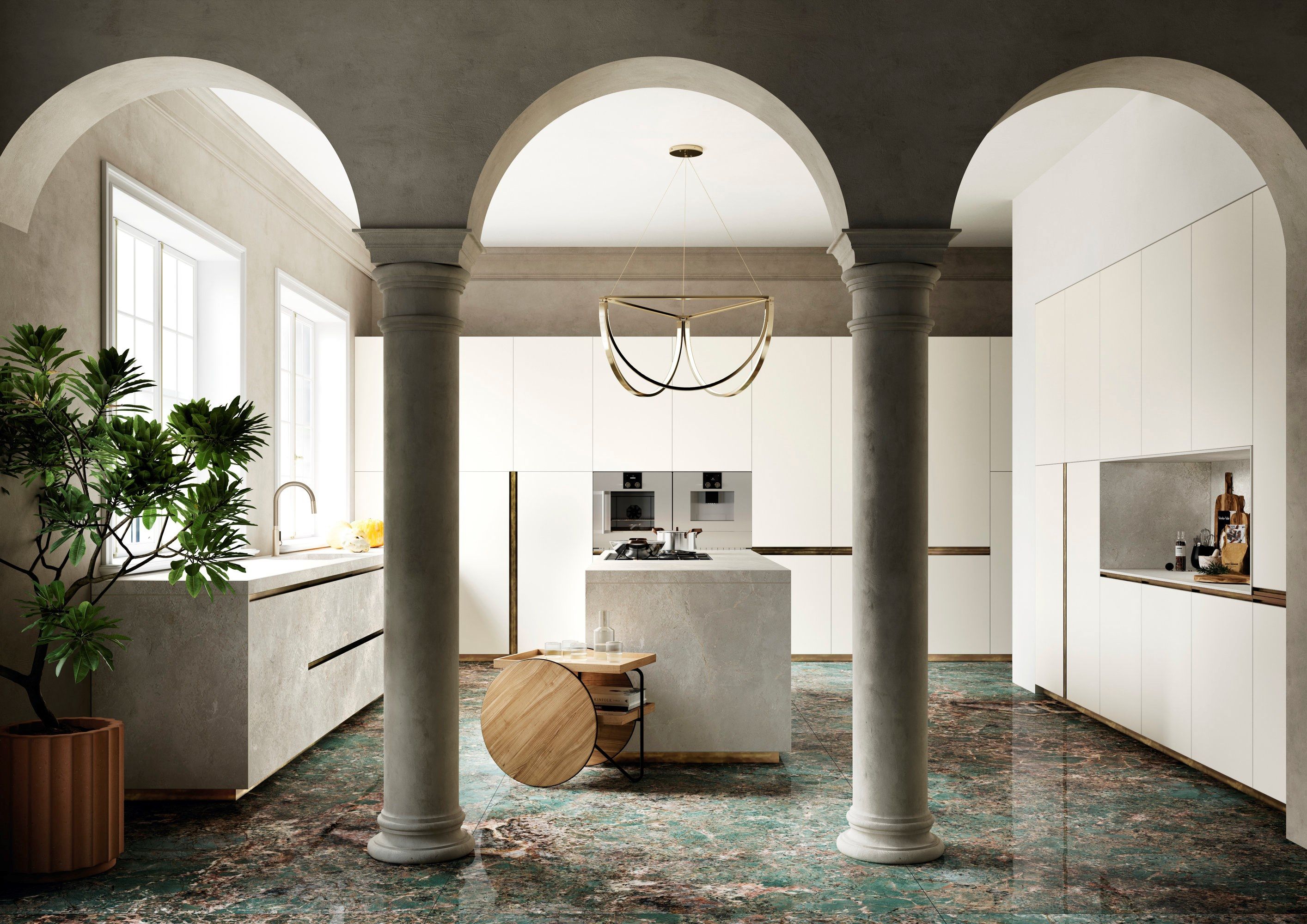 PLATINUM WHITE by Sapienstone - Top cucina in gres porcellanato - 3