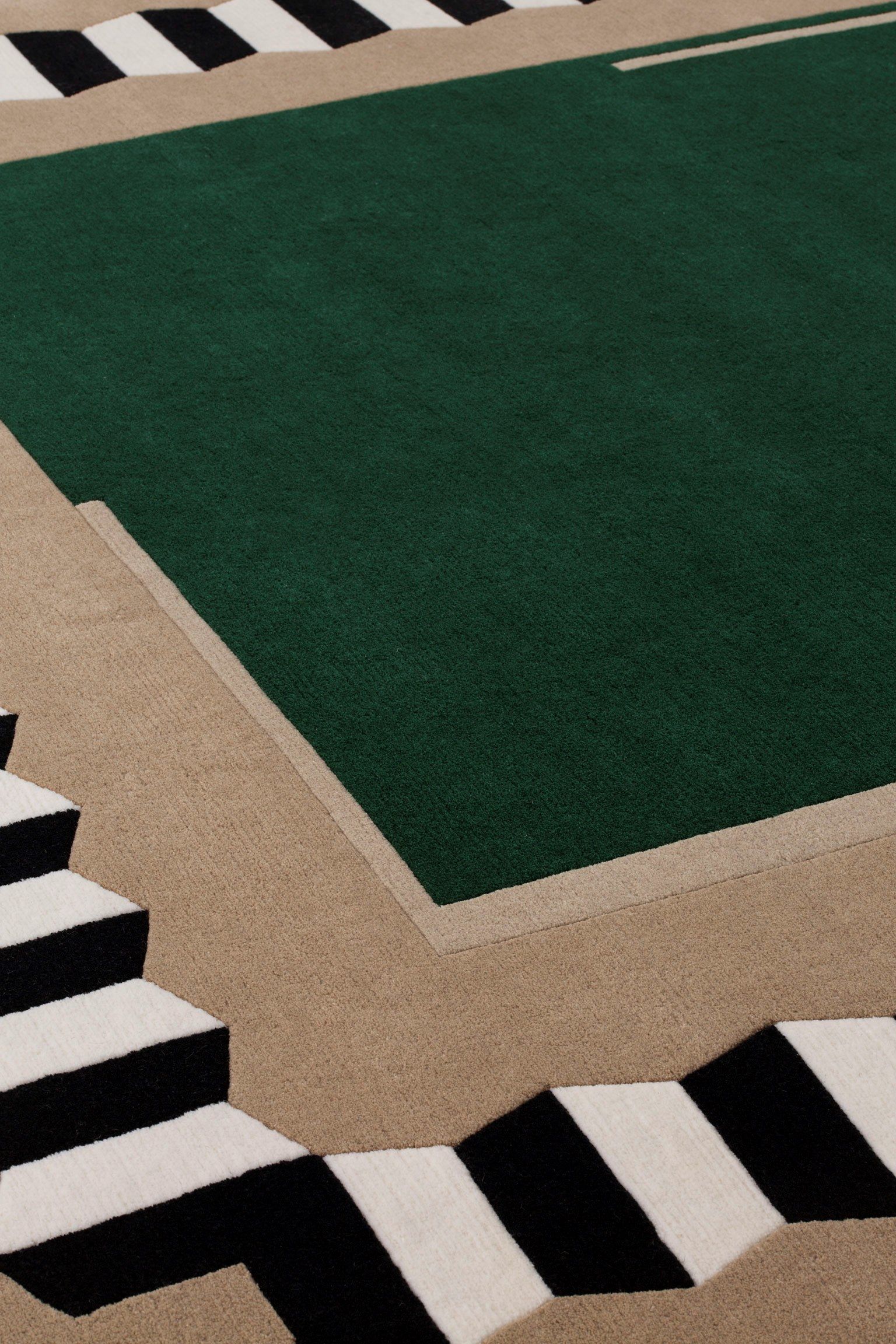 PLEIN CADRE by cc-tapis - Tappeto annodato a mano in cotone e lana Himalayana - 10