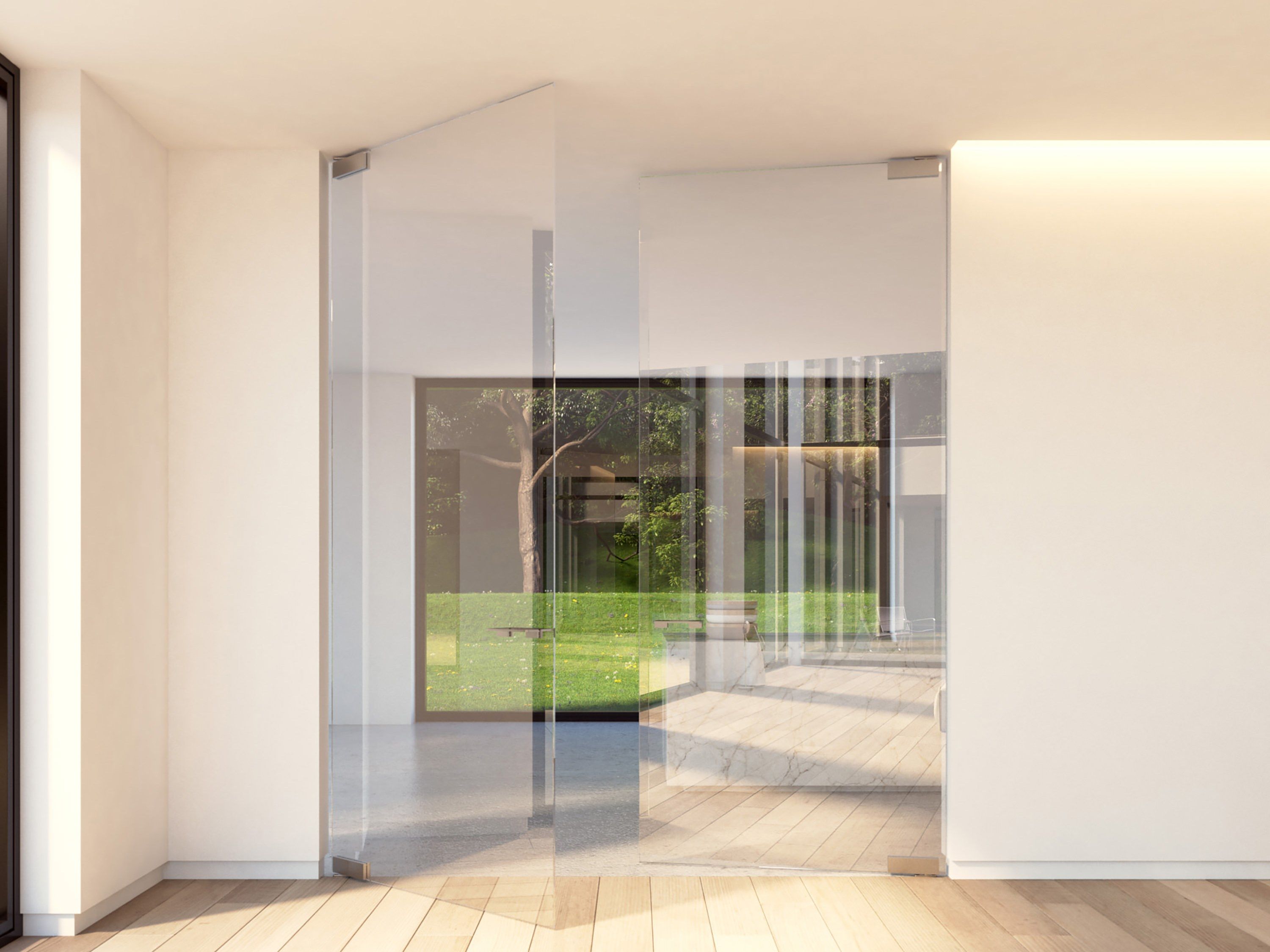 PORTAPIVOT GLASS - DOUBLE DOOR by Portapivot - Porta a bilico in vetro - 5