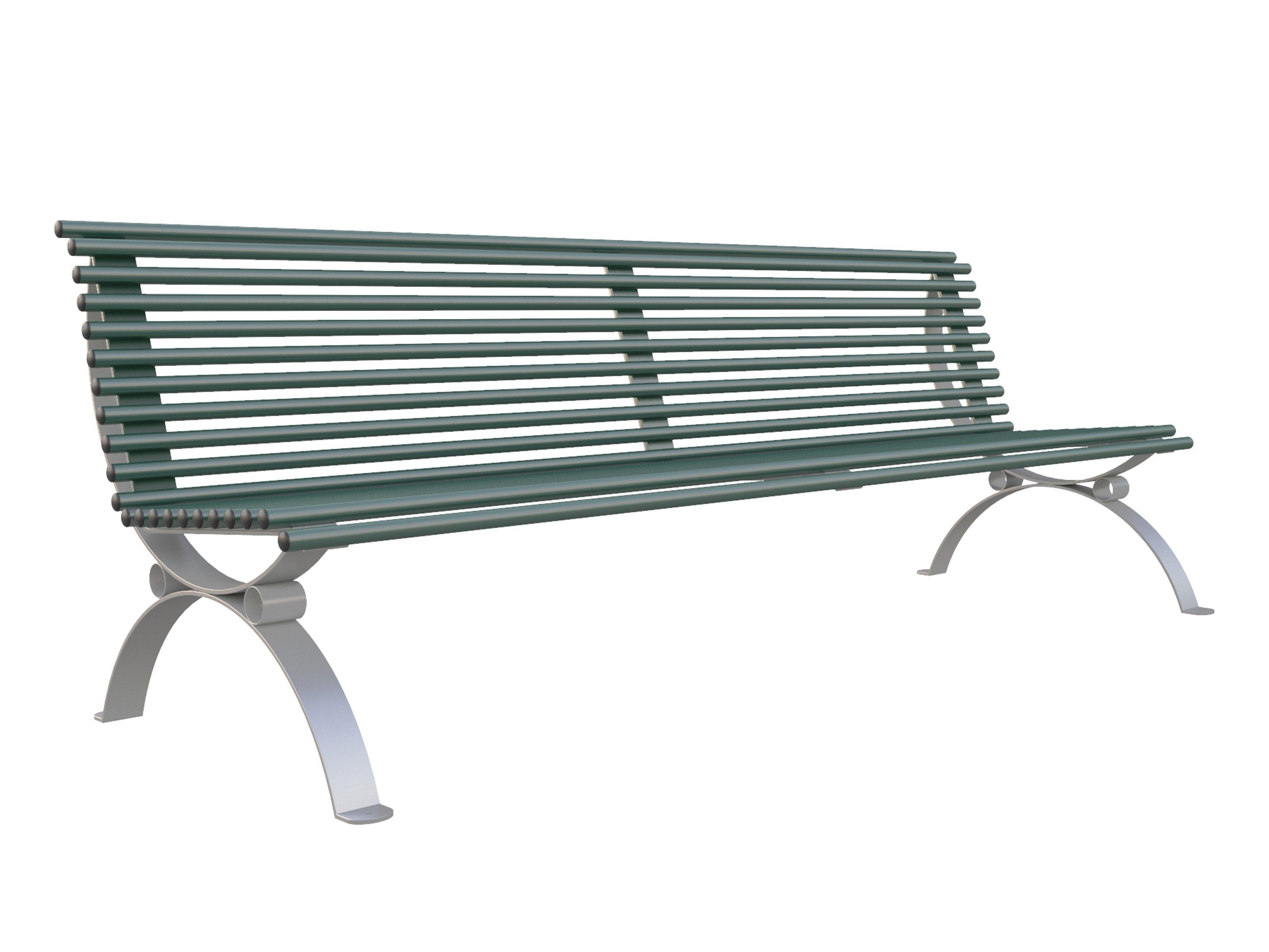 POSITANO by Lazzari - Panchina in ferro con schienale