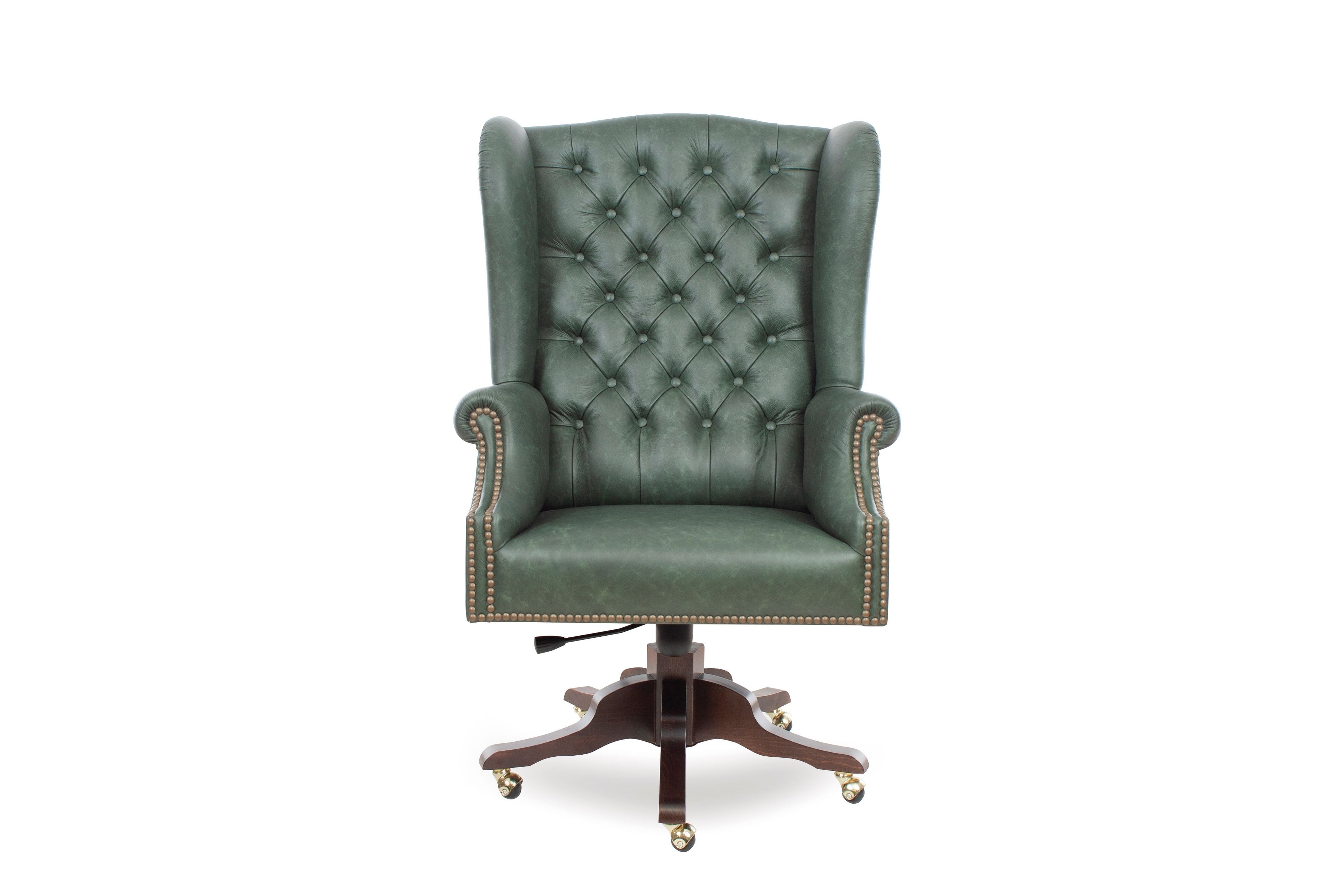 PRESIDENT ORIGINS Heightadjustable leather executive chair with 5