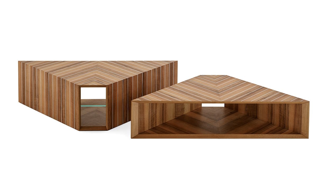 PRISM Wooden coffee table Prism Collection By Gallotti&Radice design