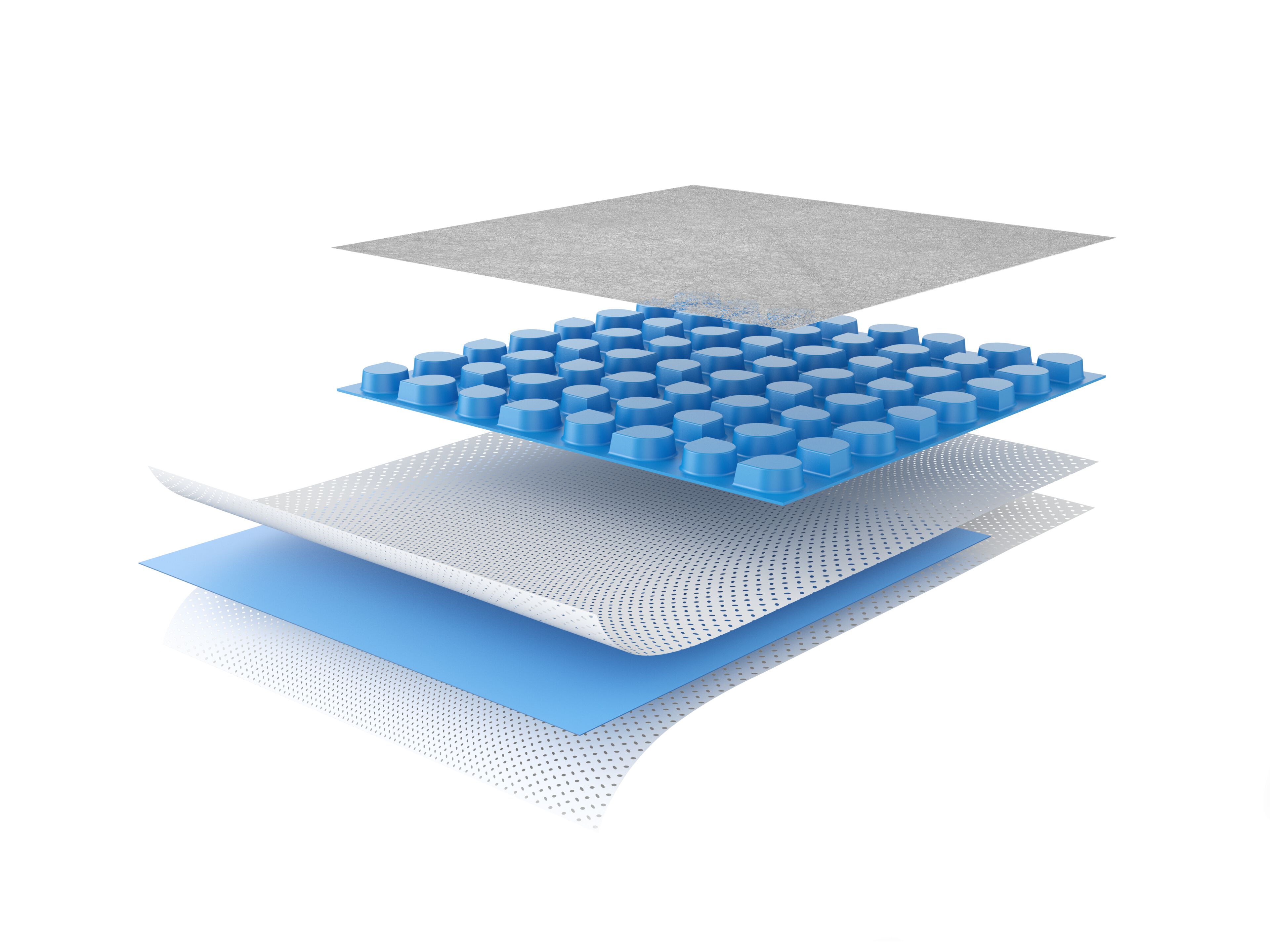 PRODESO® DRAIN 8 SYSTEM by PROGRESS PROFILES - Membrana impermeabilizzate e drenante per pavimentazioni