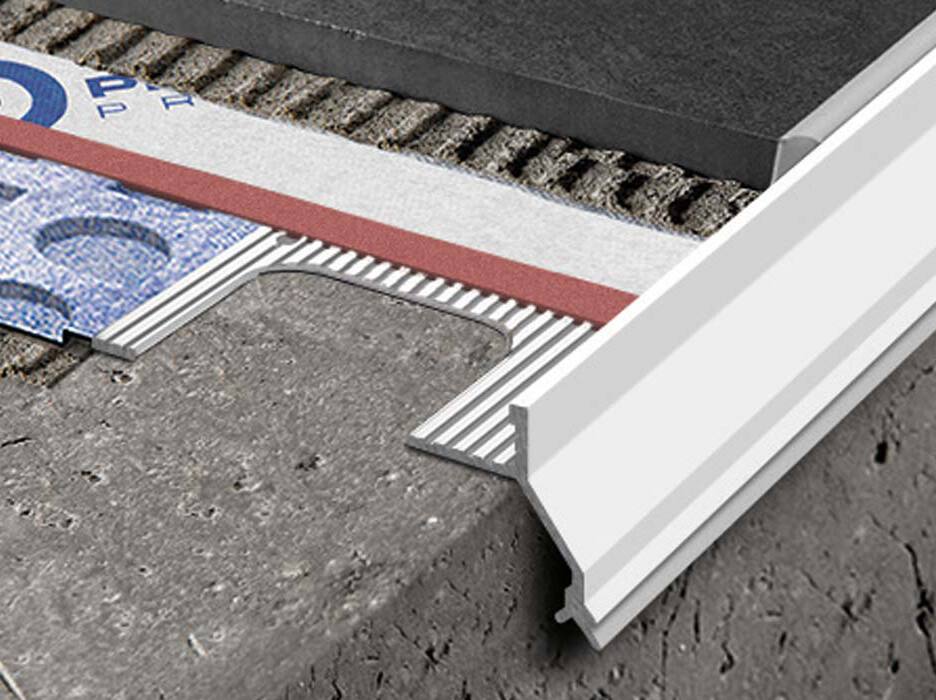 PROTERRACE ECO DRIP by PROGRESS PROFILES - Profilo perimetrale in alluminio verniciato a polvere per terrazzi e balconi