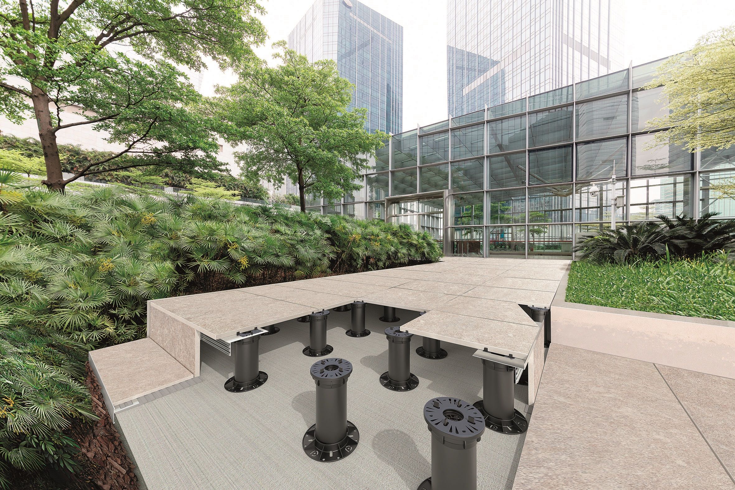 PROSUPPORT TUBE SYSTEM by PROGRESS PROFILES - Sistema modulare per pavimento sopraelevato  da esterno - 3