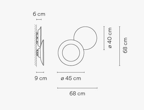 Dimensioni PUCK WALL ART DOUBLE