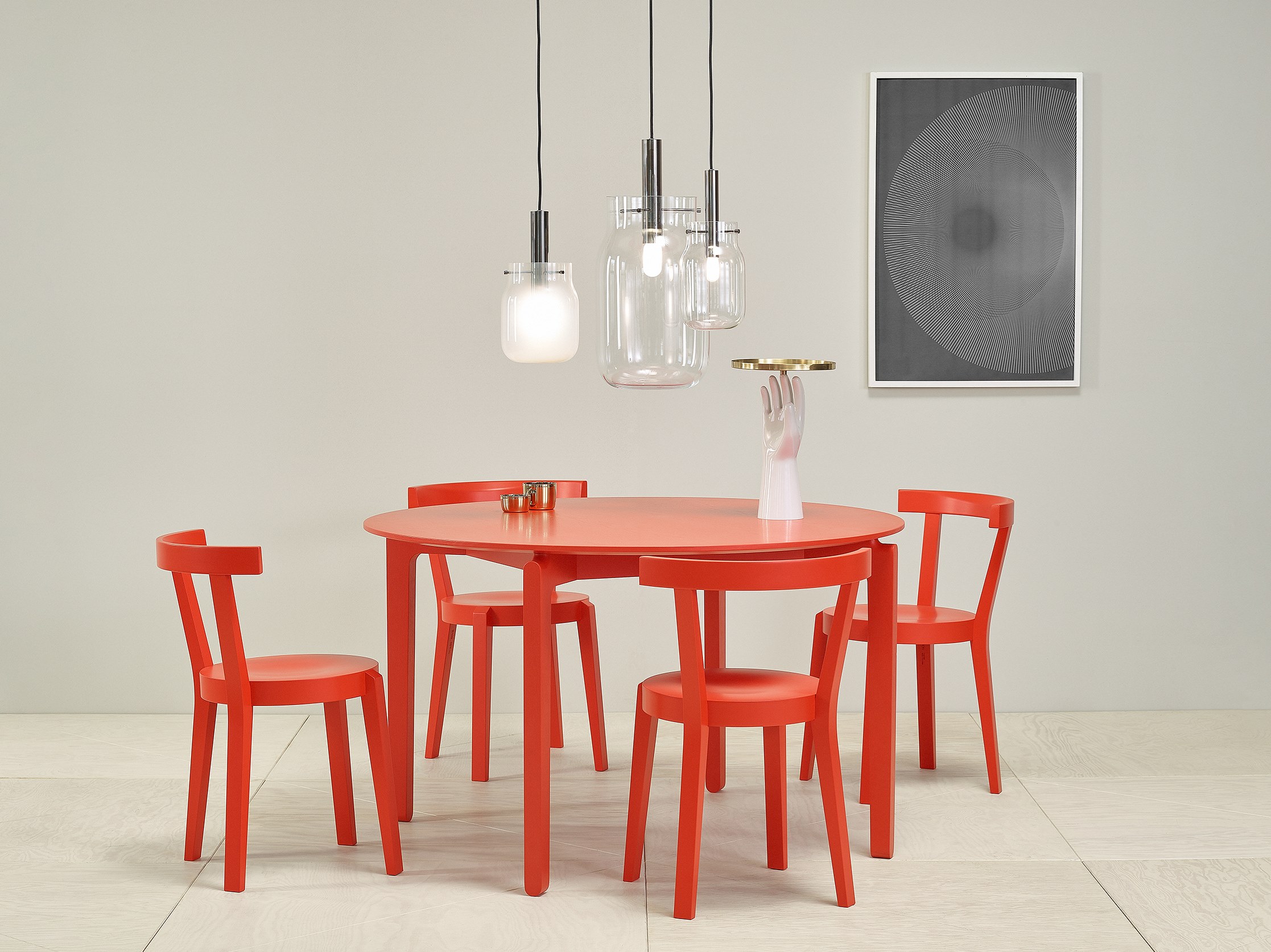 PUNTON Wooden chair By TON | design Tom Kelley