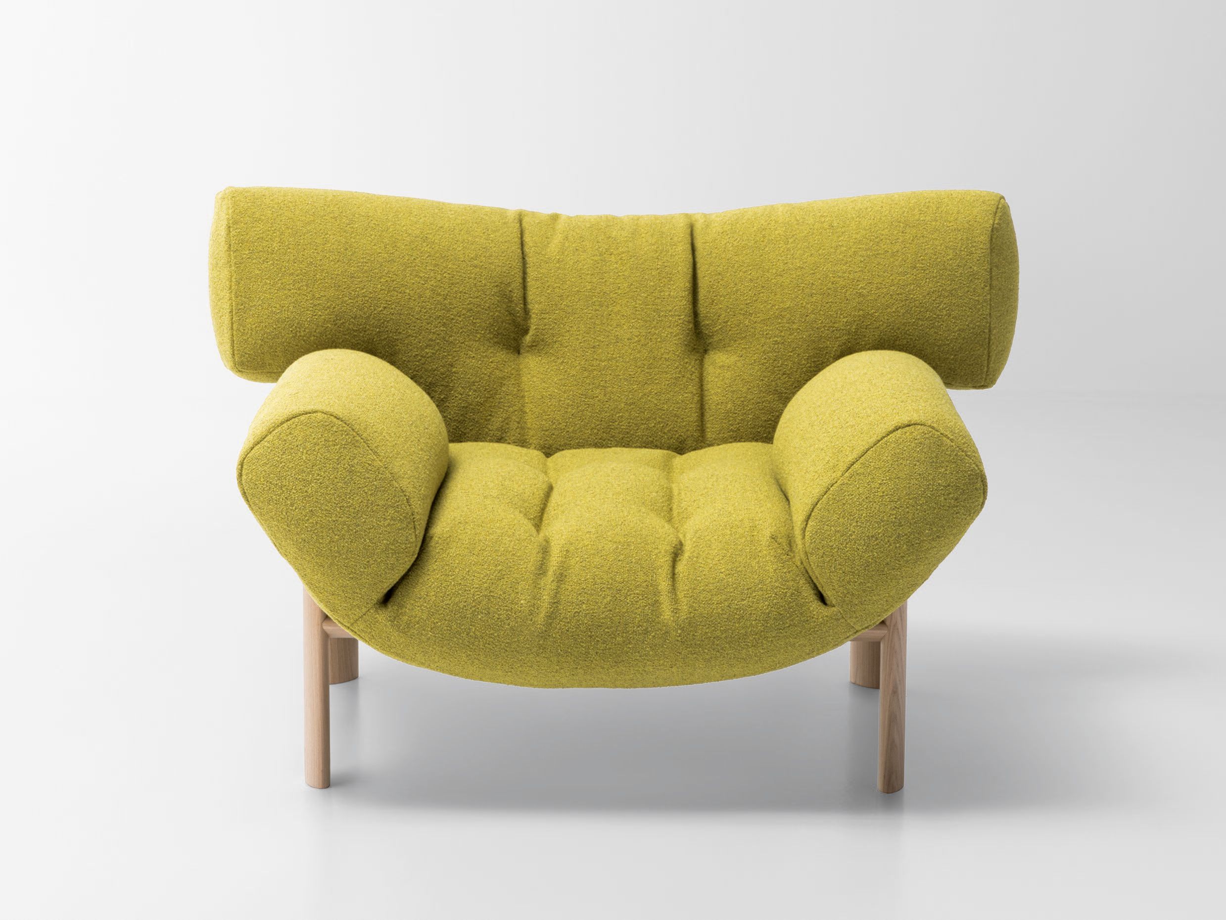 LÉGÈRE by Paola Lenti - Poltrona sfoderabile in tessuto con braccioli