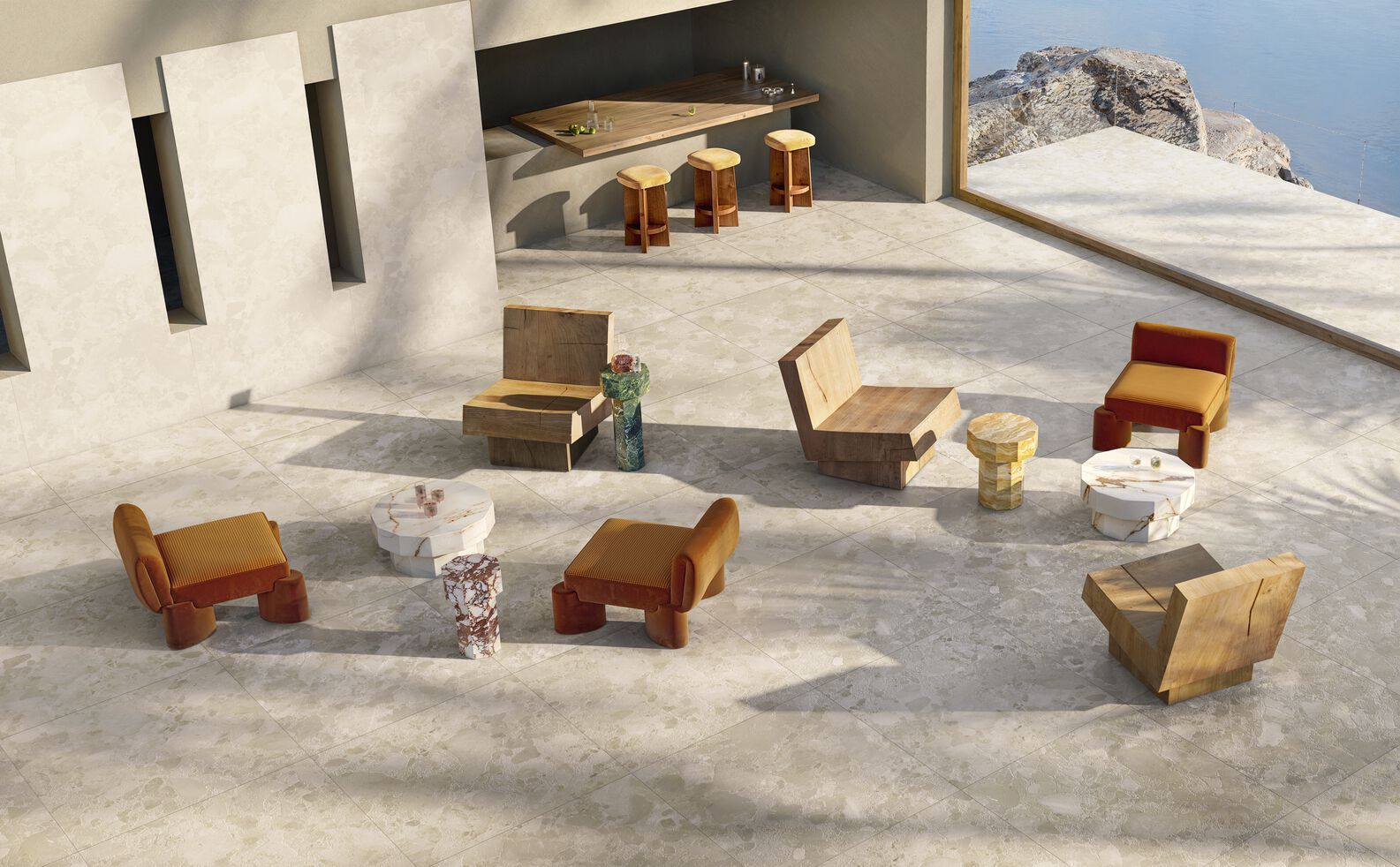 LEVANTE by Pastorelli - Pavimento/rivestimento in gres porcellanato effetto pietra - 5