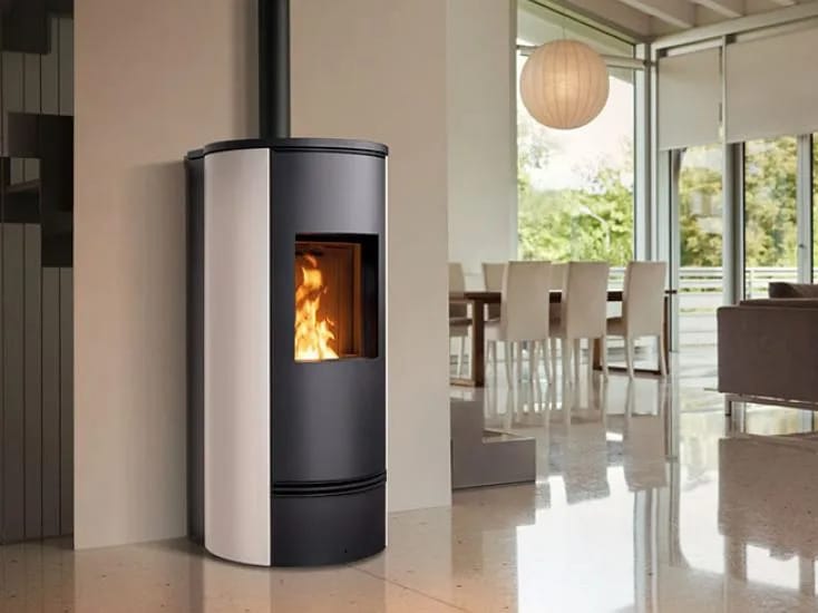 P930 T by Piazzetta - Stufa a pellet in acciaio classe A+