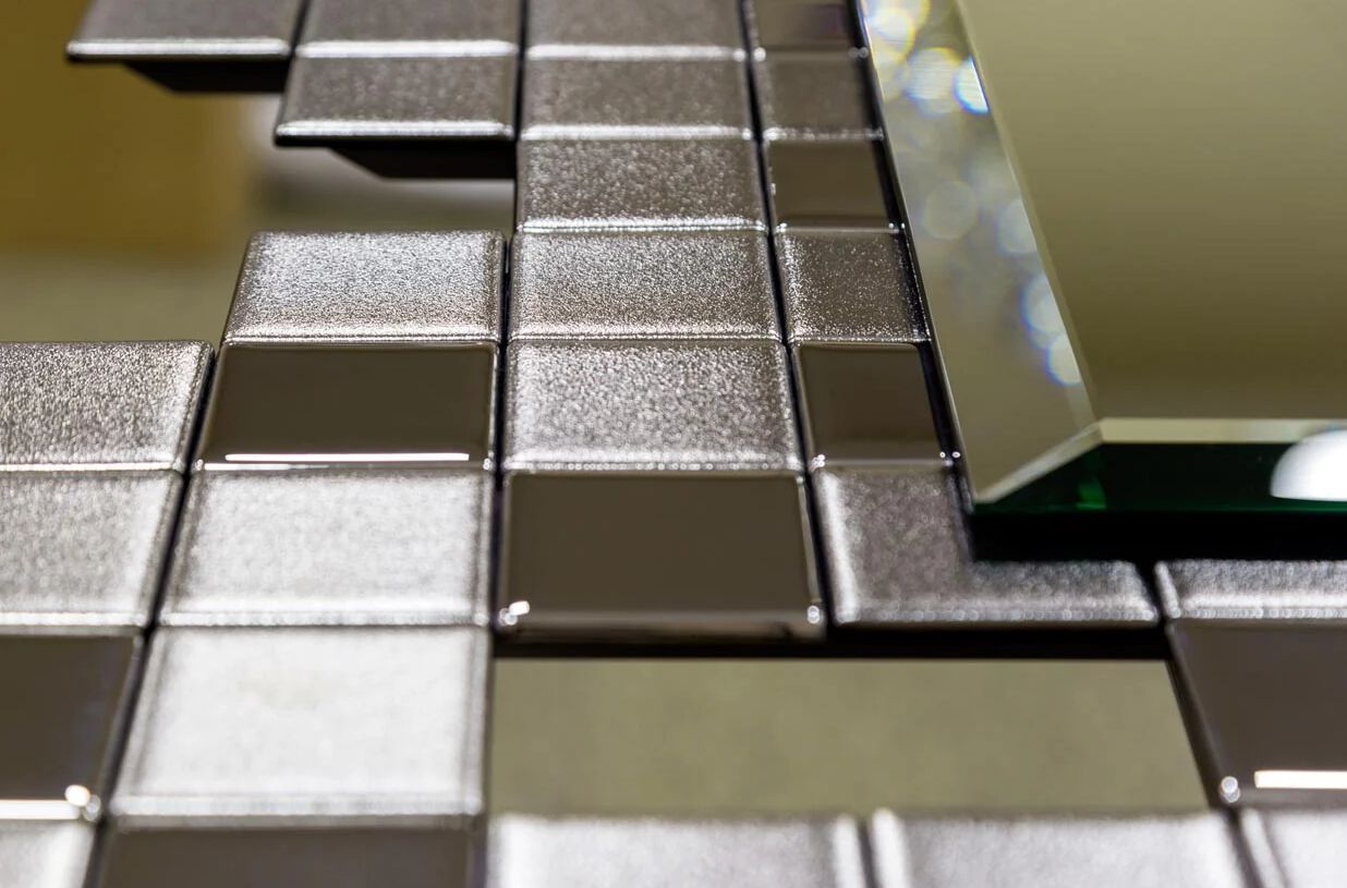 TETRIS by PlusObject - Specchio rettangolare in vetro con cornice da parete - 6