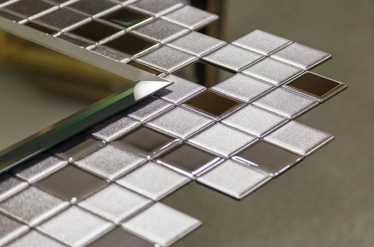 TETRIS by PlusObject - Specchio rettangolare in vetro con cornice da parete - 7