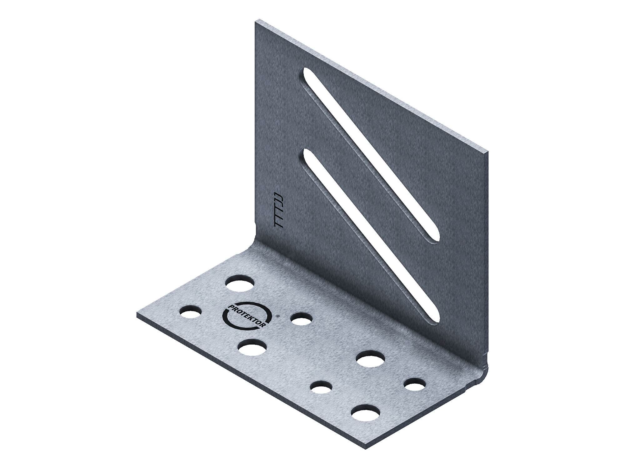 6166 by Protektor - Squadretta per fissaggio profili a pavimento e soffitto - 2