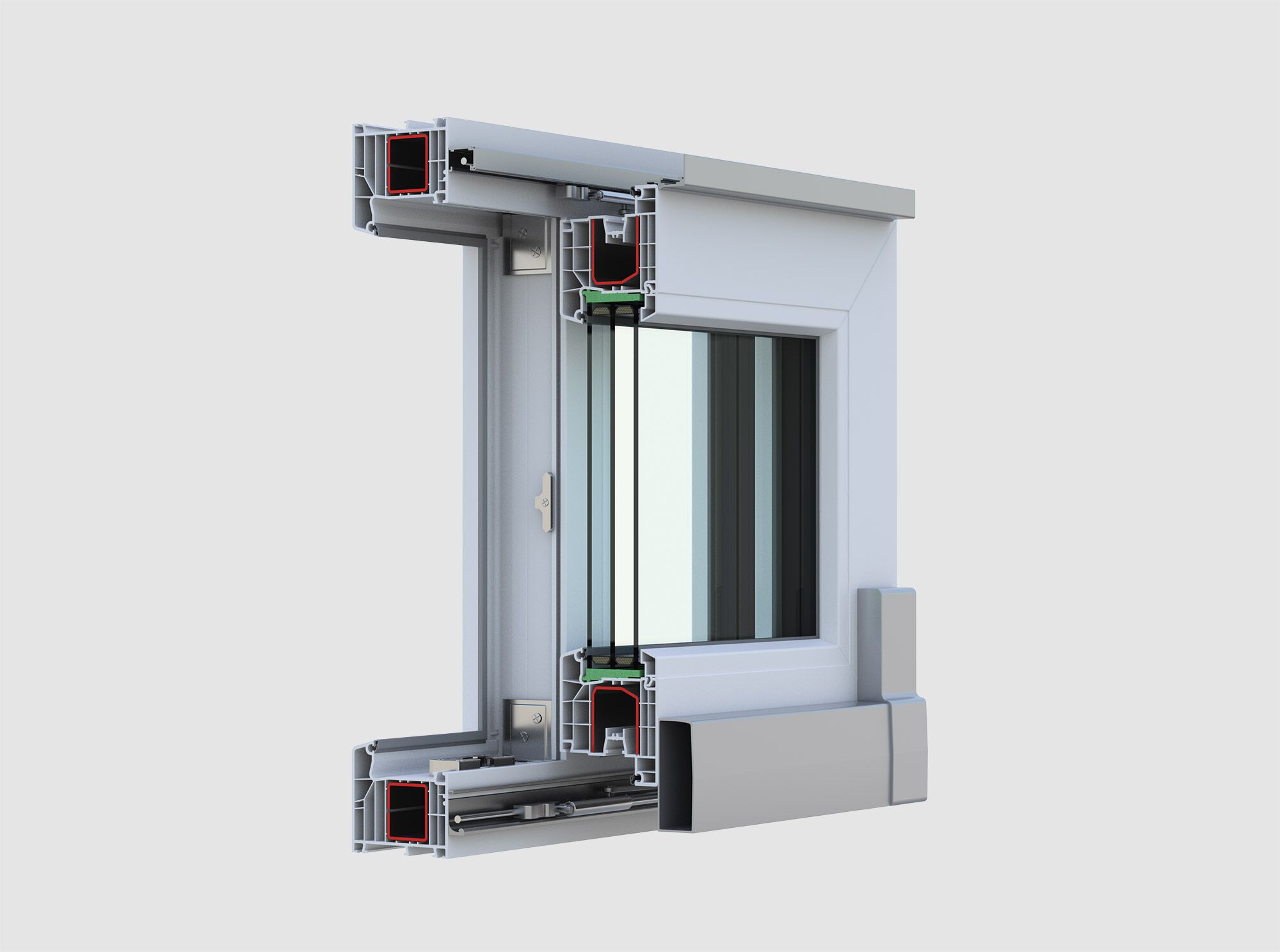 PAYSAGE 7STARS by QFORT - Finestra scorrevole complanare in PVC - 2