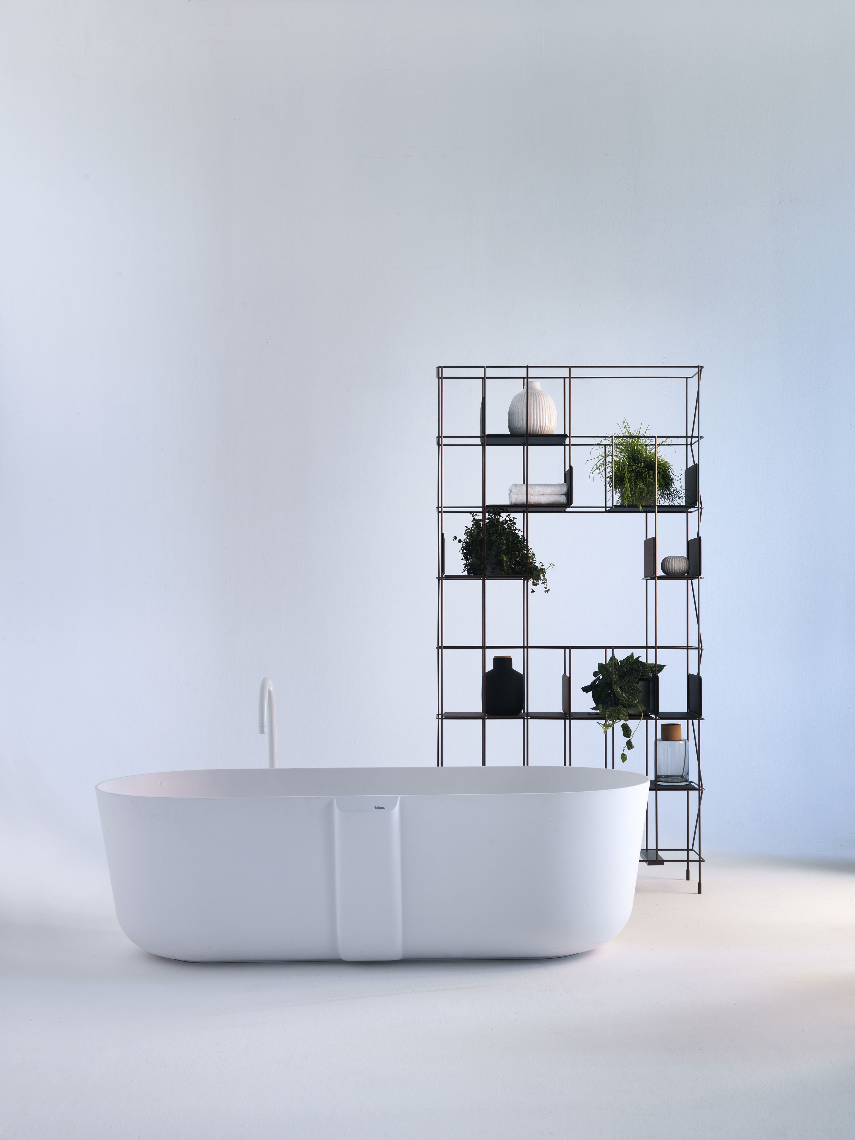 QUATTRO.ZERO - WQ0 by FALPER - Vasca da bagno centro stanza in Ceramilux® - 3