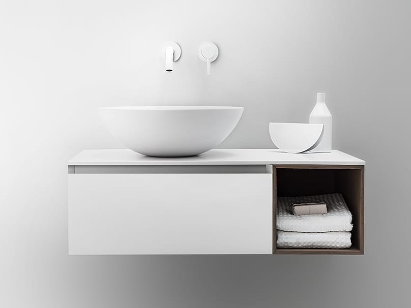 QUATTRO.ZERO by FALPER - Mobile lavabo con cassetti