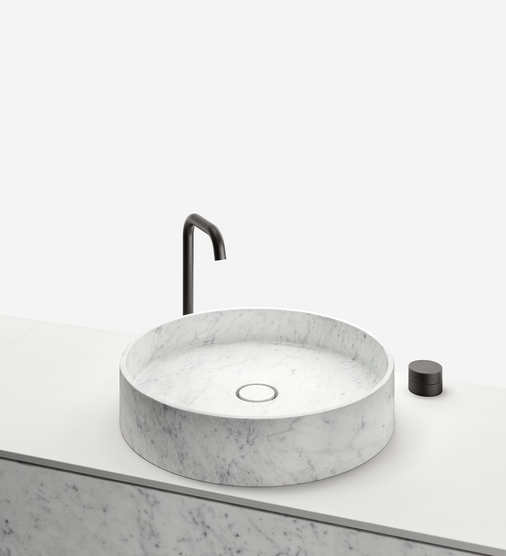 R.I.G. MODULES BATHROOM 01 Sectional vanity unit By DE PADOVA