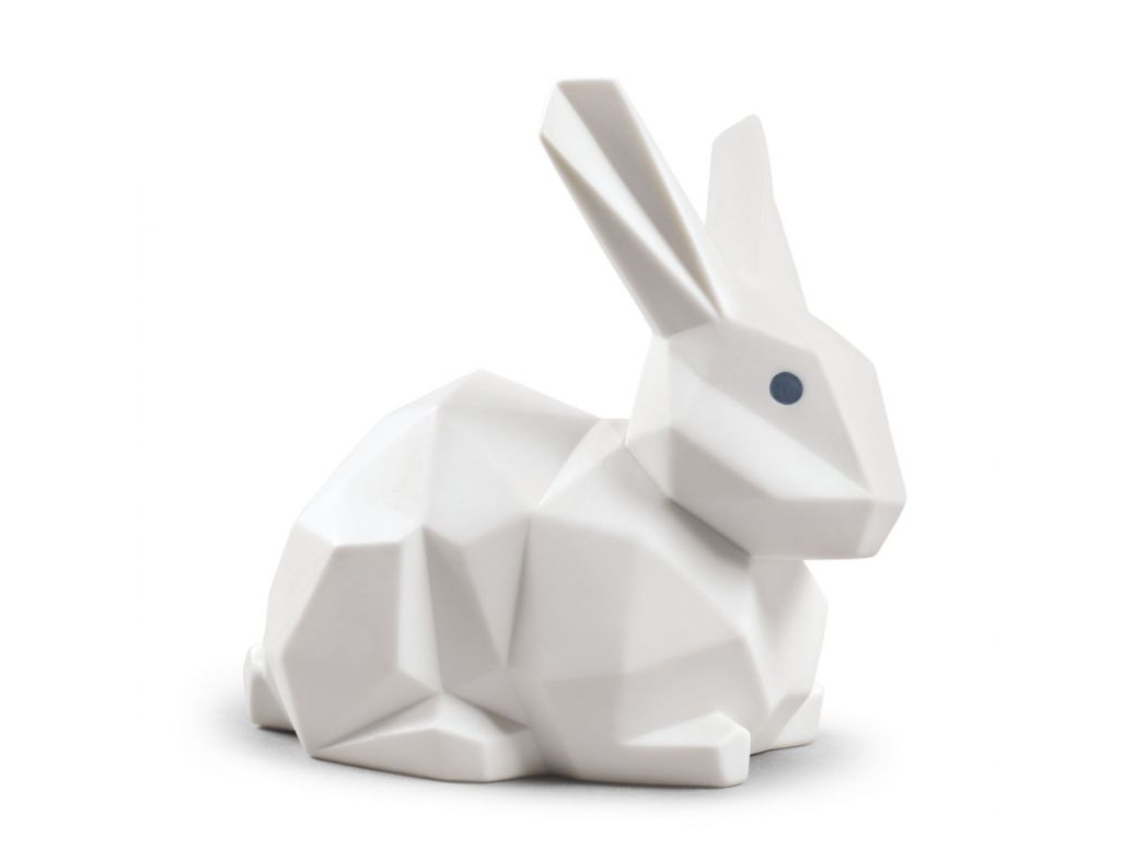 Porcelain decorative object RABBIT Origami Collection By Lladró
