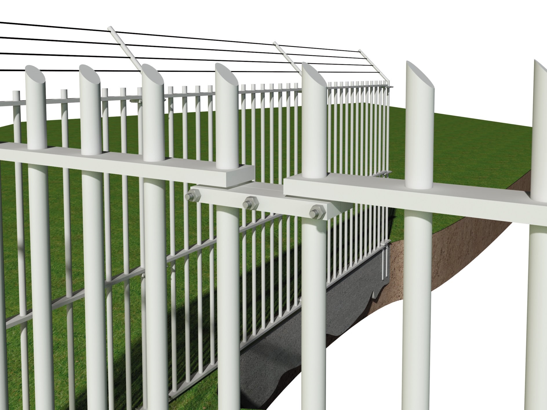 RAILING Bar glass fiber-reinforced plastic (GFRP) Fence By P-TREX