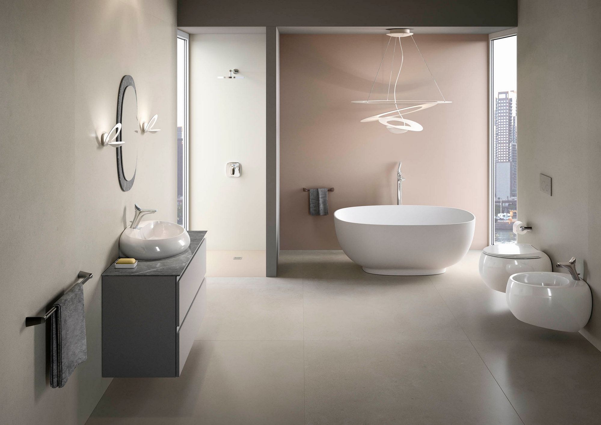 RAK-CLOUD by RAK Ceramics - Specchio da parete per bagno - 3