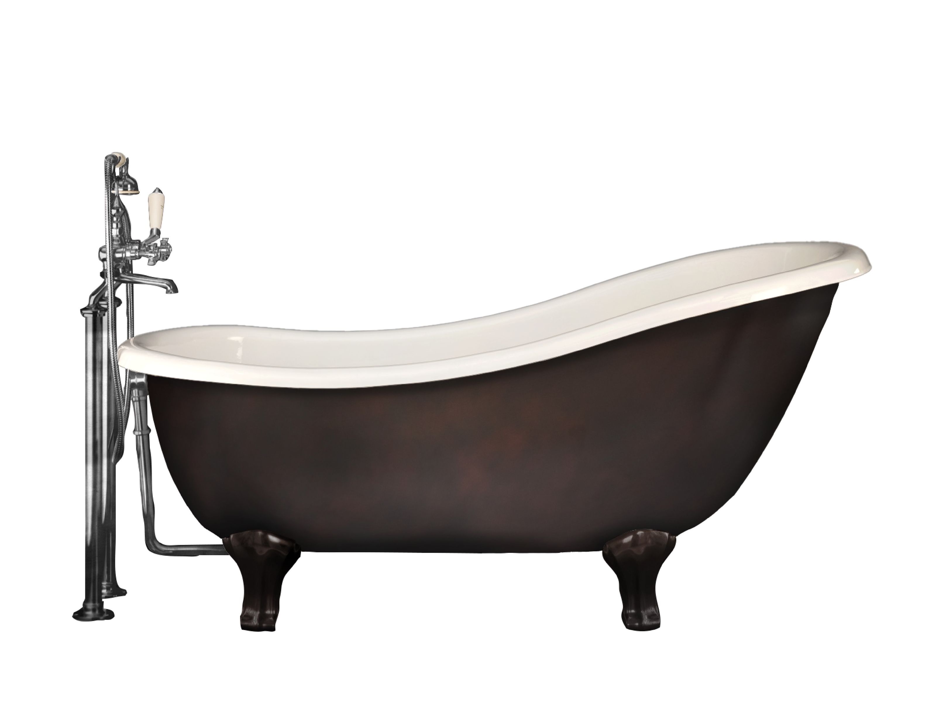 REGINA COPPER EFFECT by Devon&Devon - Vasca da bagno in ghisa su piedi