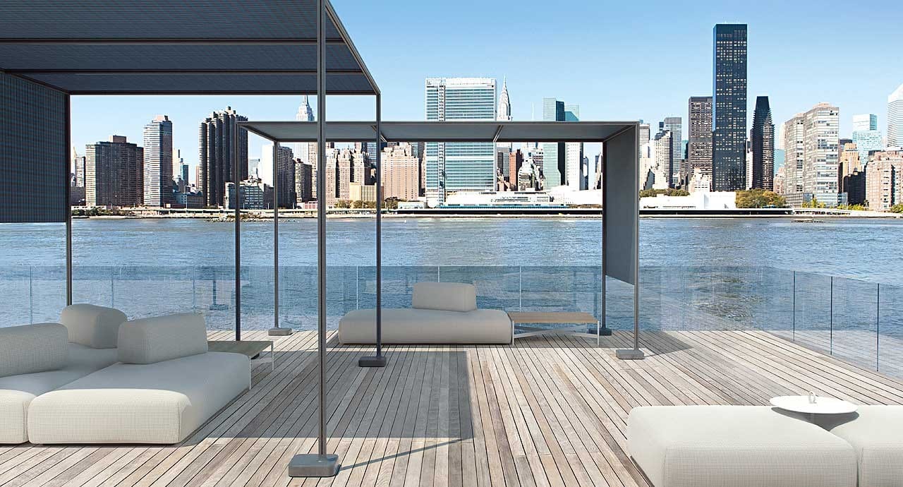 RESORT Wallmounted pergola By Paola Lenti design Metrica, Bruno