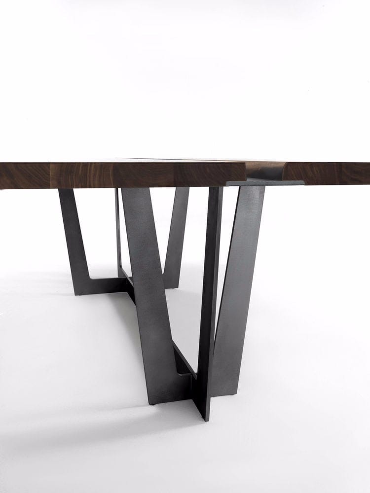 RIALTO TABLE Walnut table By Riva 1920 design Giuliano Cappelletti