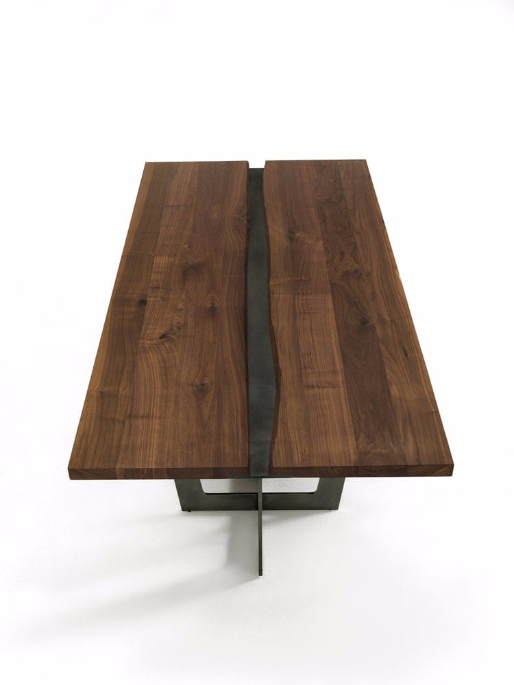 RIALTO TABLE Walnut table By Riva 1920 design Giuliano Cappelletti
