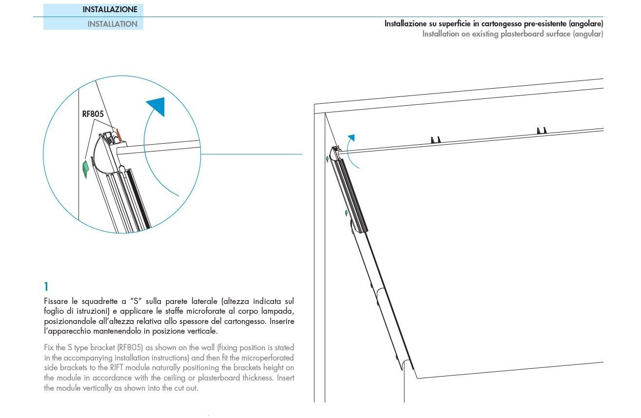Linear lighting profile RIFT By Plexiform