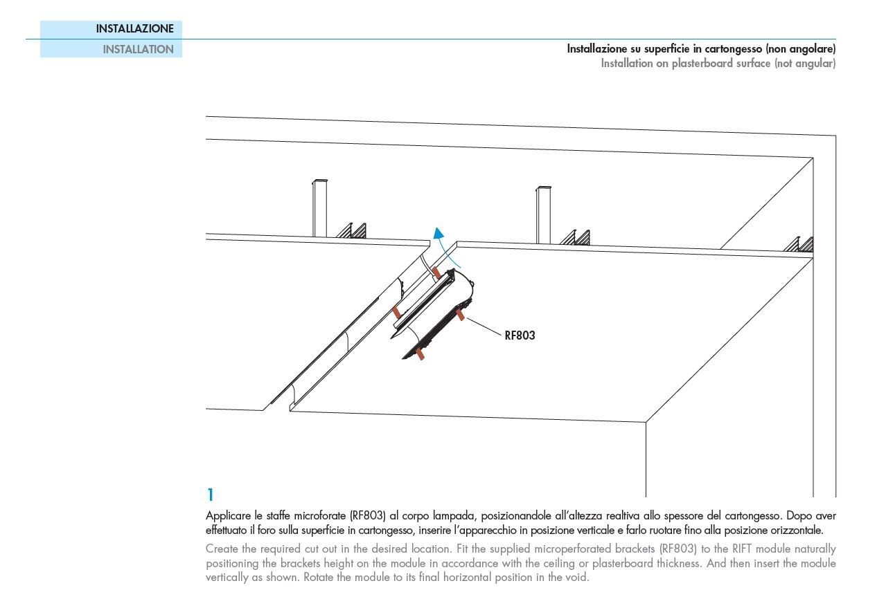 Linear lighting profile RIFT By Plexiform