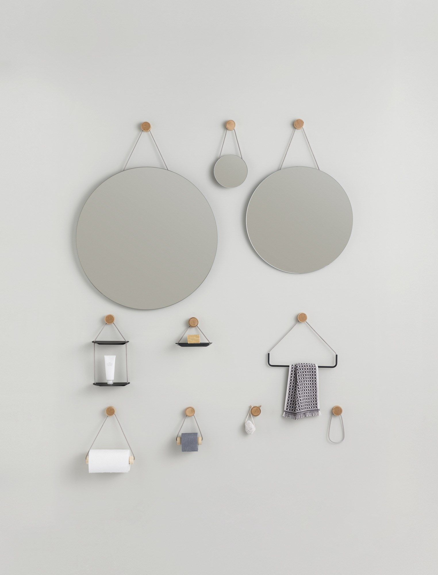 RING by EVER Life Design - Specchio bagno rotondo da parete - 5