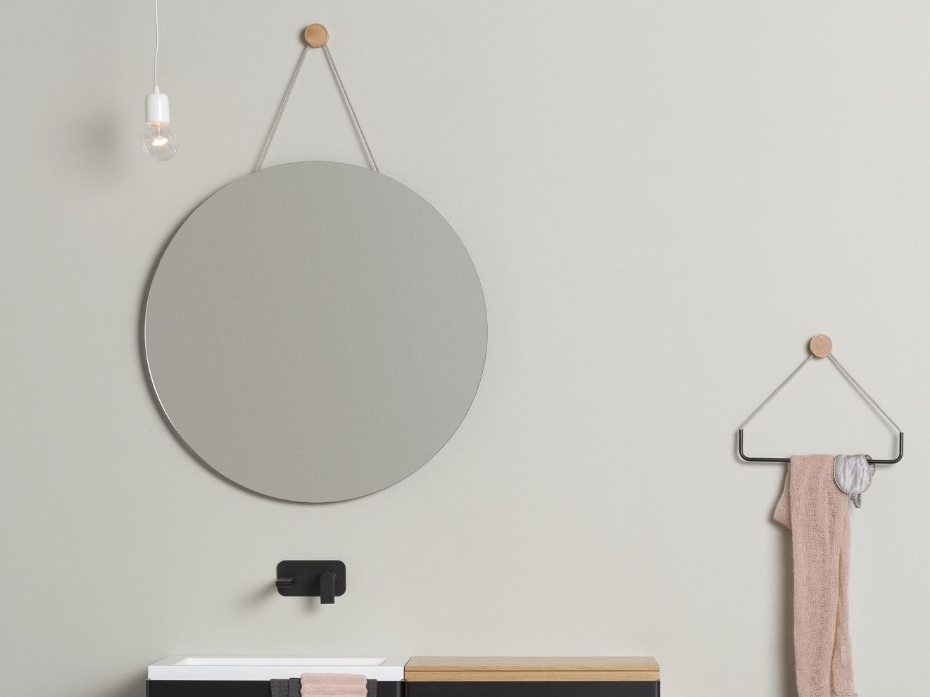 RING by EVER Life Design - Specchio bagno rotondo da parete - 3