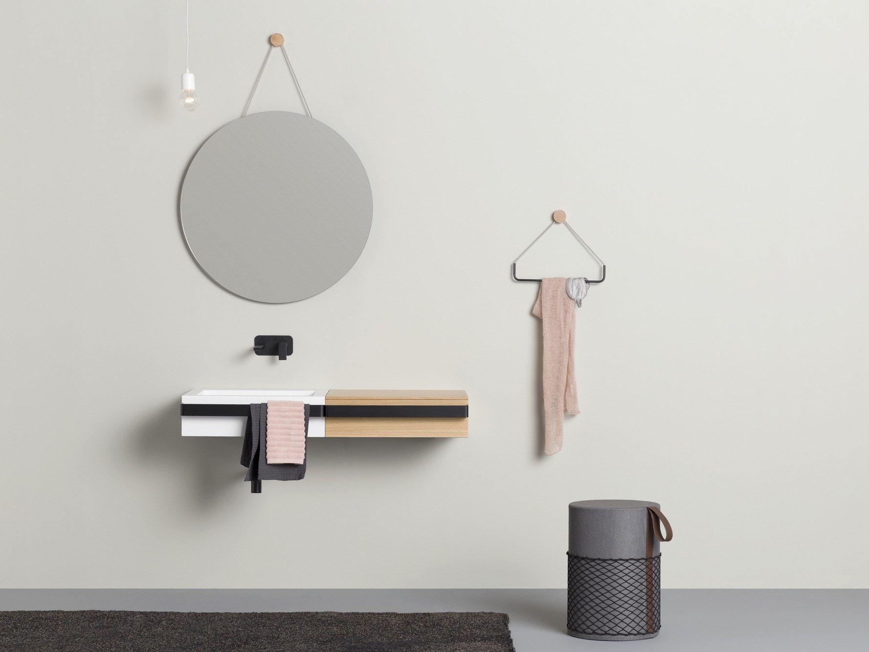 RING by EVER Life Design - Specchio bagno rotondo da parete