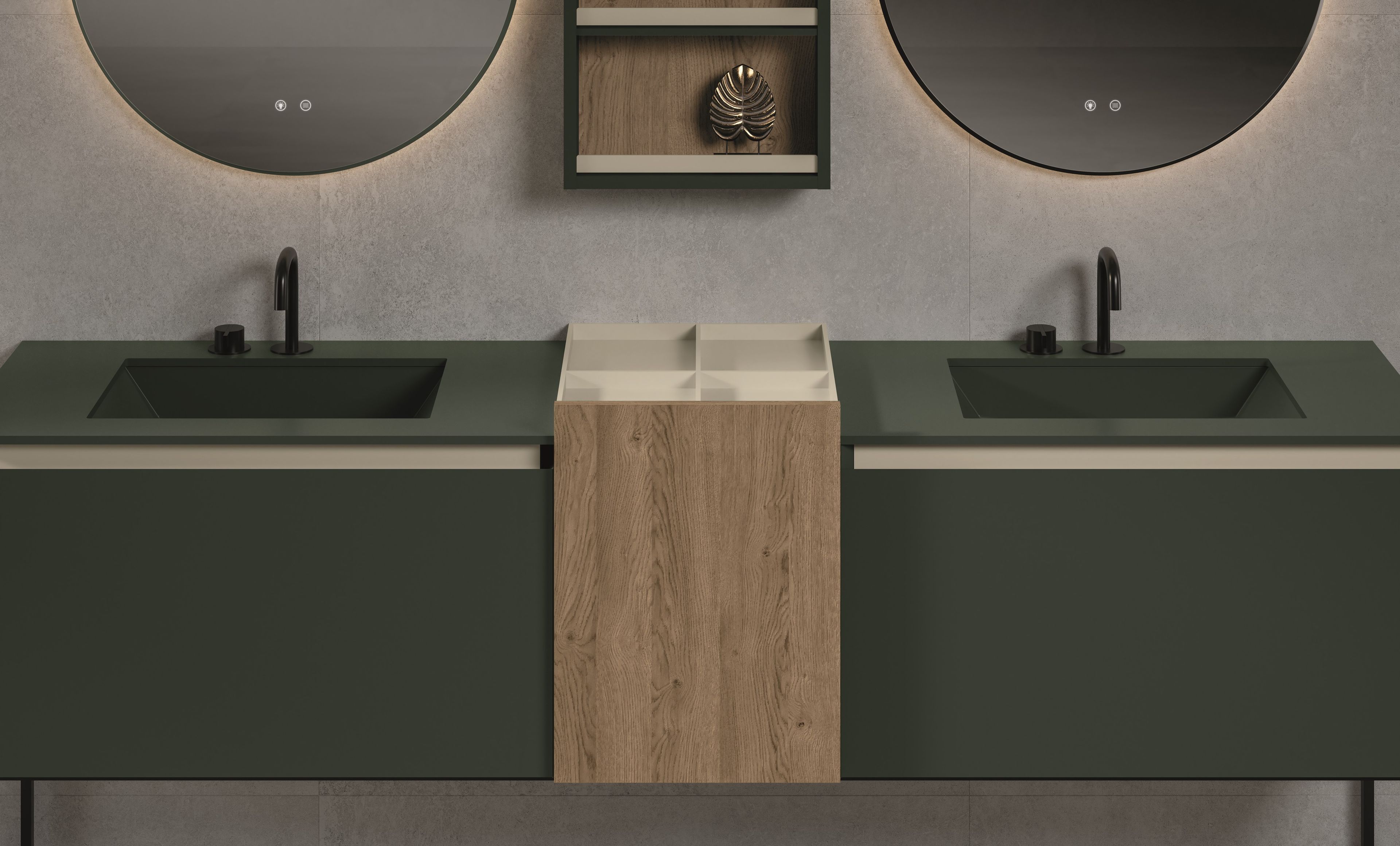 ROK by Fiora - Mobile lavabo da terra doppio - 2