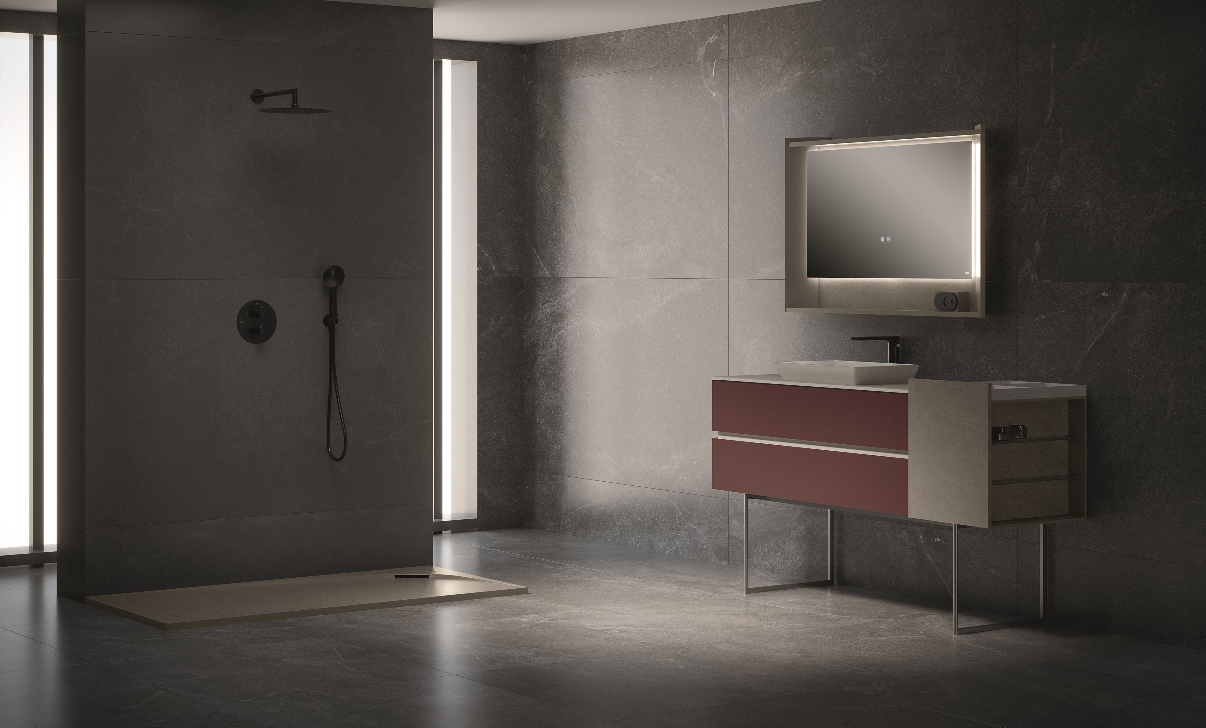 ROK by Fiora - Mobile lavabo da terra singolo - 4