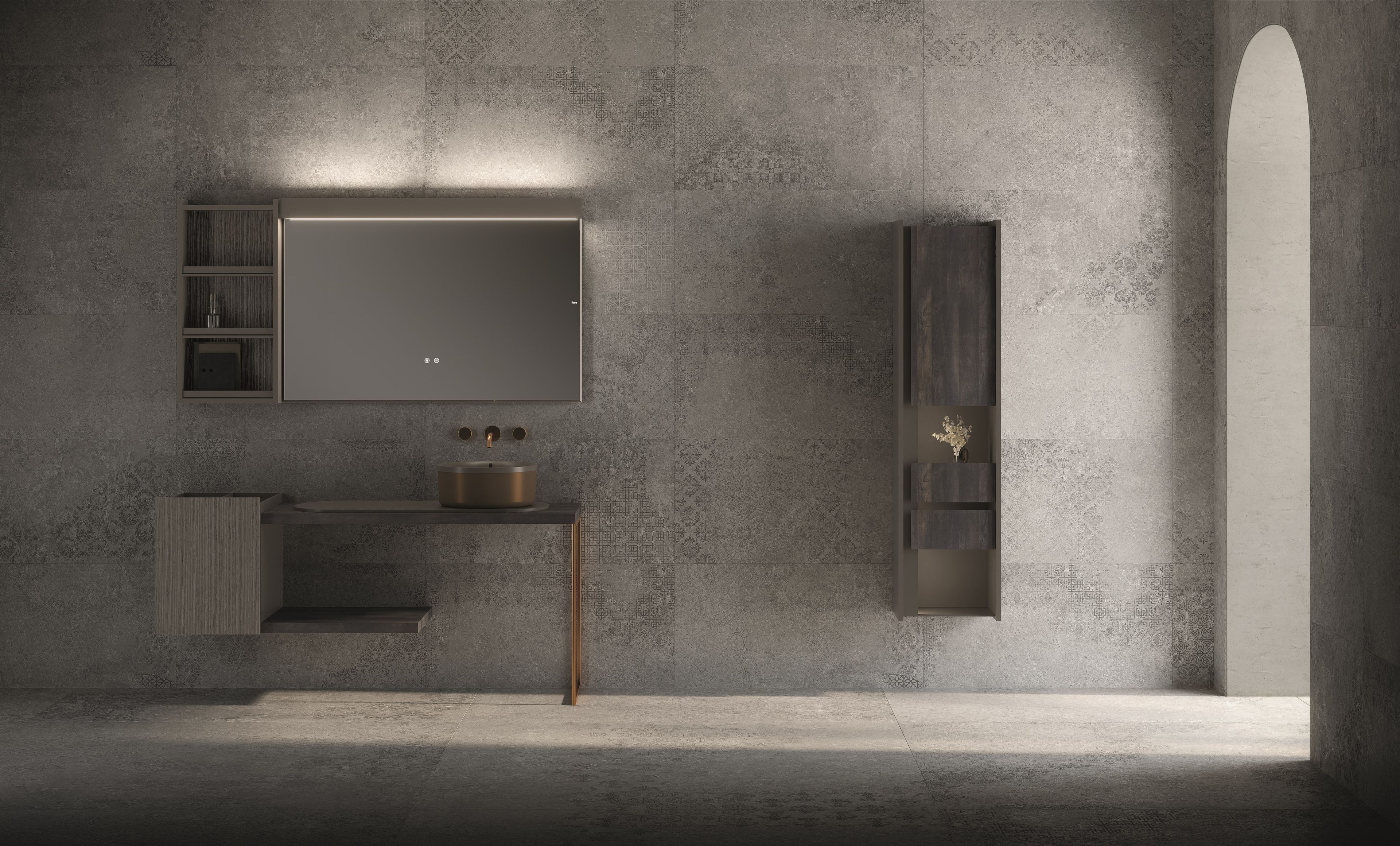 ROK by Fiora - Mobile lavabo singolo sospeso - 11