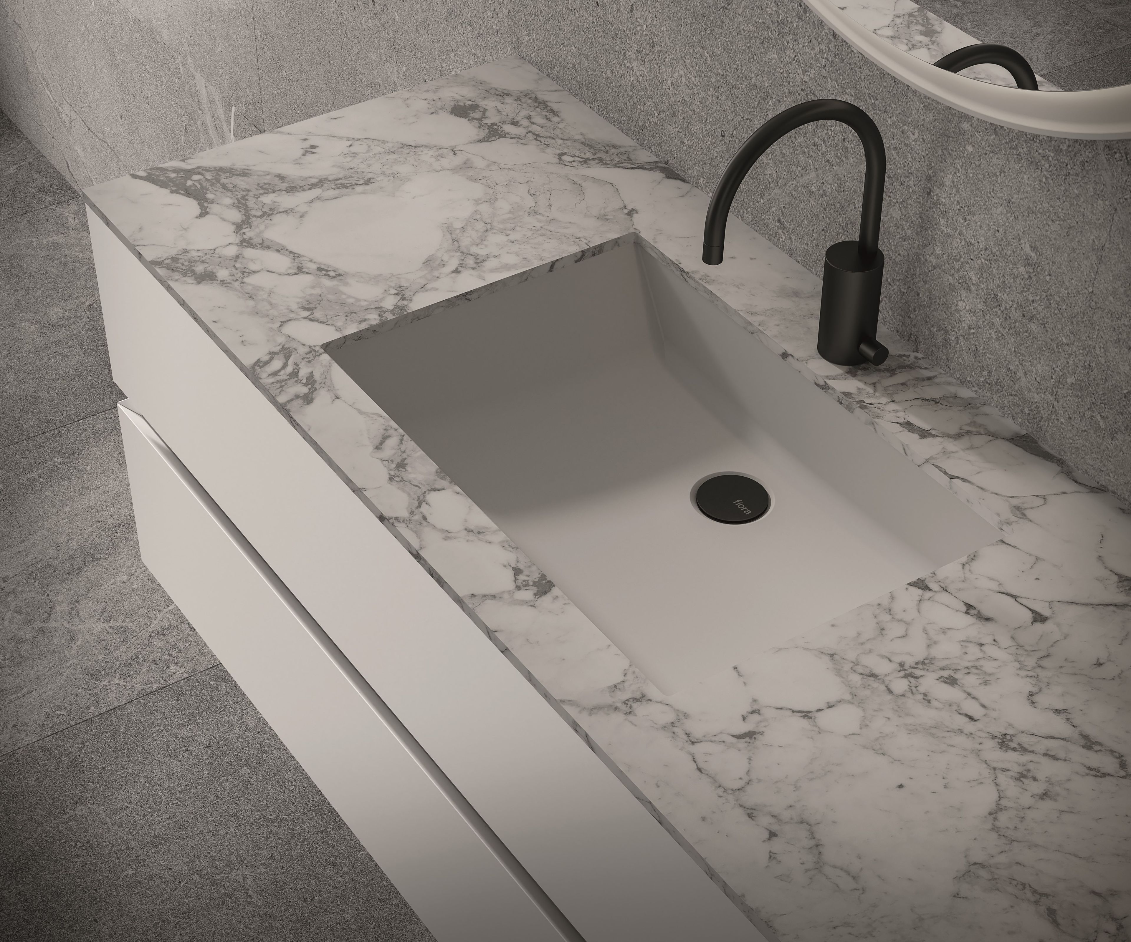 ROK by Fiora - Mobile lavabo singolo sospeso - 6