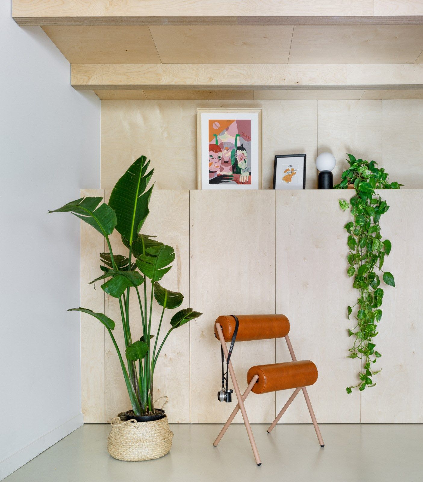 ROLL by Sancal - Sedia con cuscini cilindrici in pelle - 24