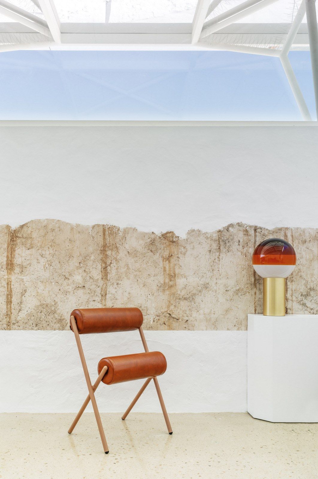 ROLL by Sancal - Sedia con cuscini cilindrici in pelle - 25