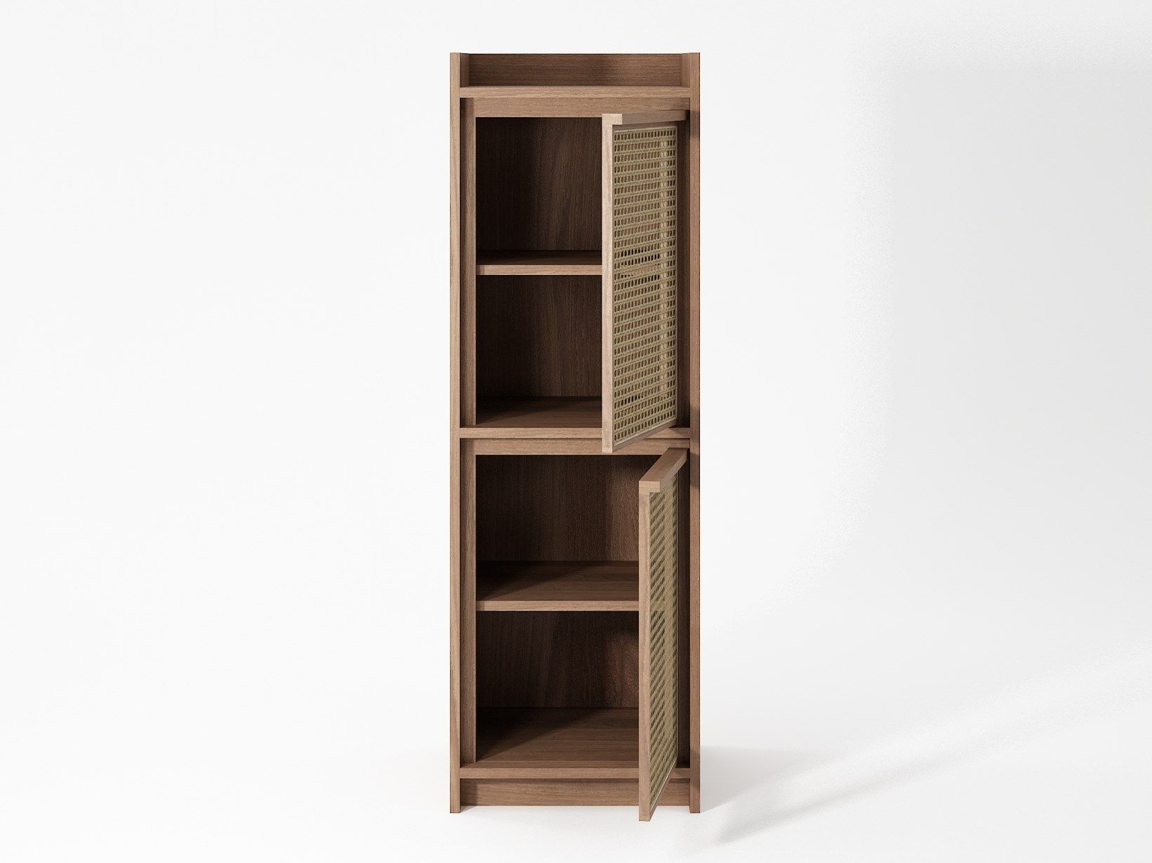 ROOTS | Credenza by KARPENTER - Credenza in legno massello e rattan - 4