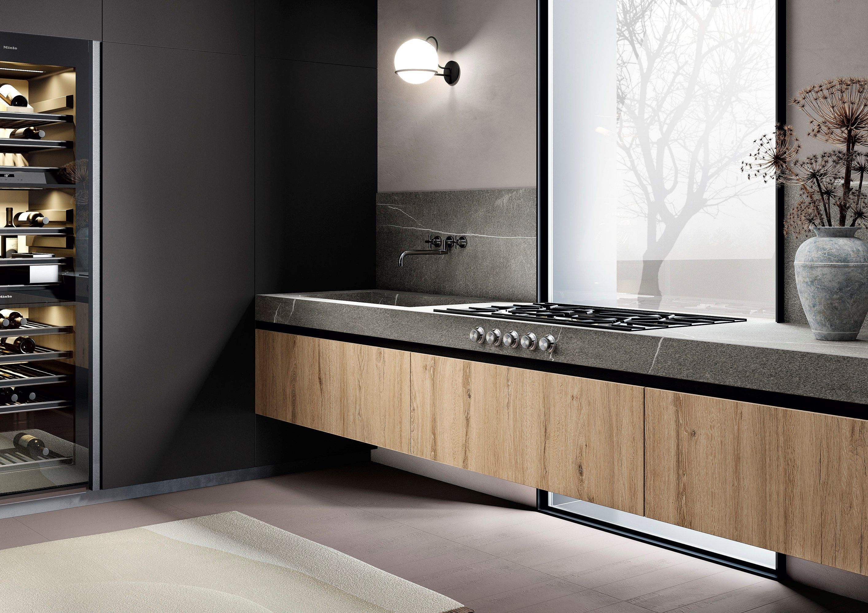 ROVERE BUCKSKIN by Sapienstone - Top cucina in gres porcellanato effetto legno - 7