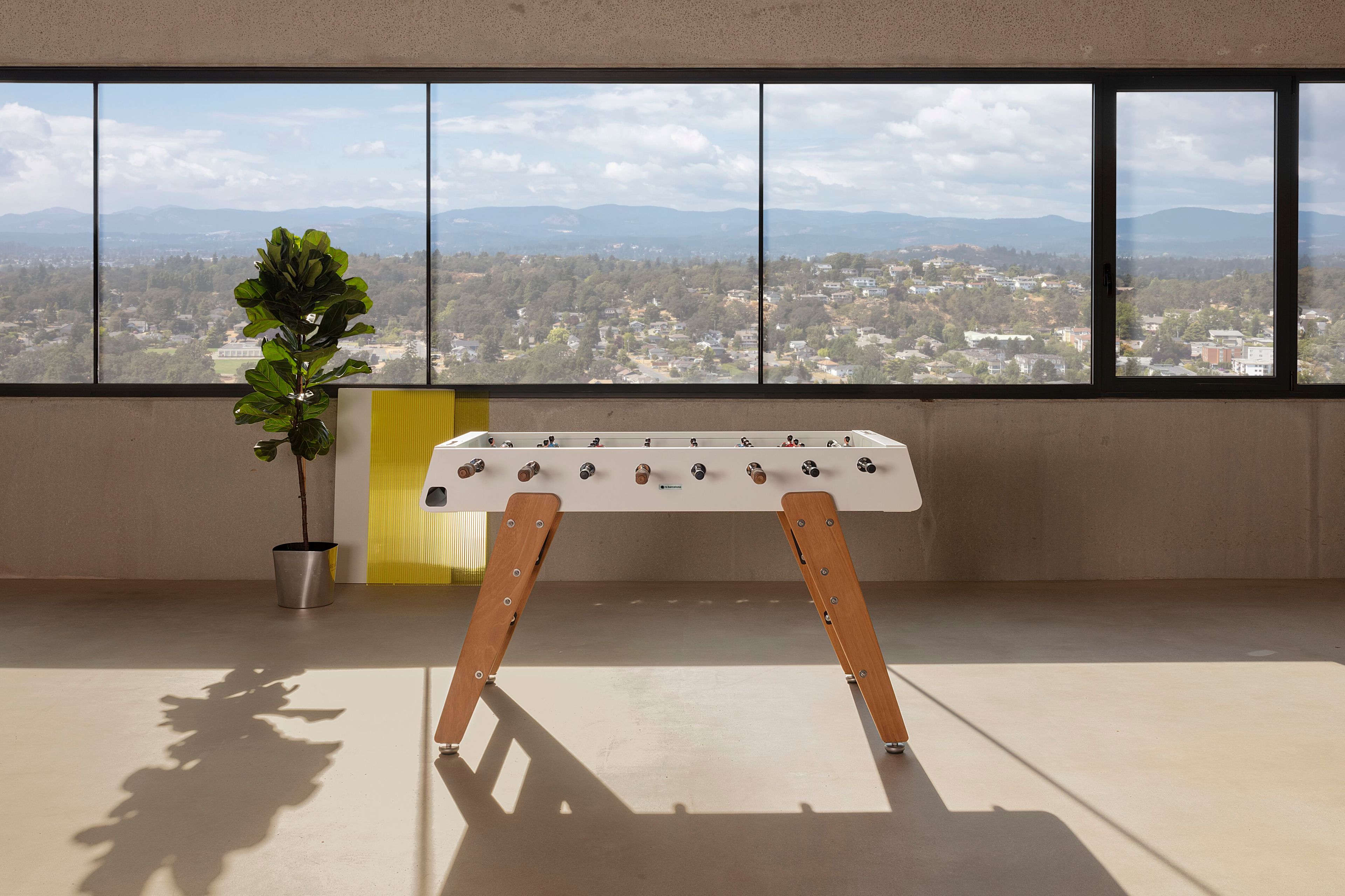 RS3 WOOD by RS Barcelona - Calciobalilla rettangolare in acciaio e gambe in Iroko - 6