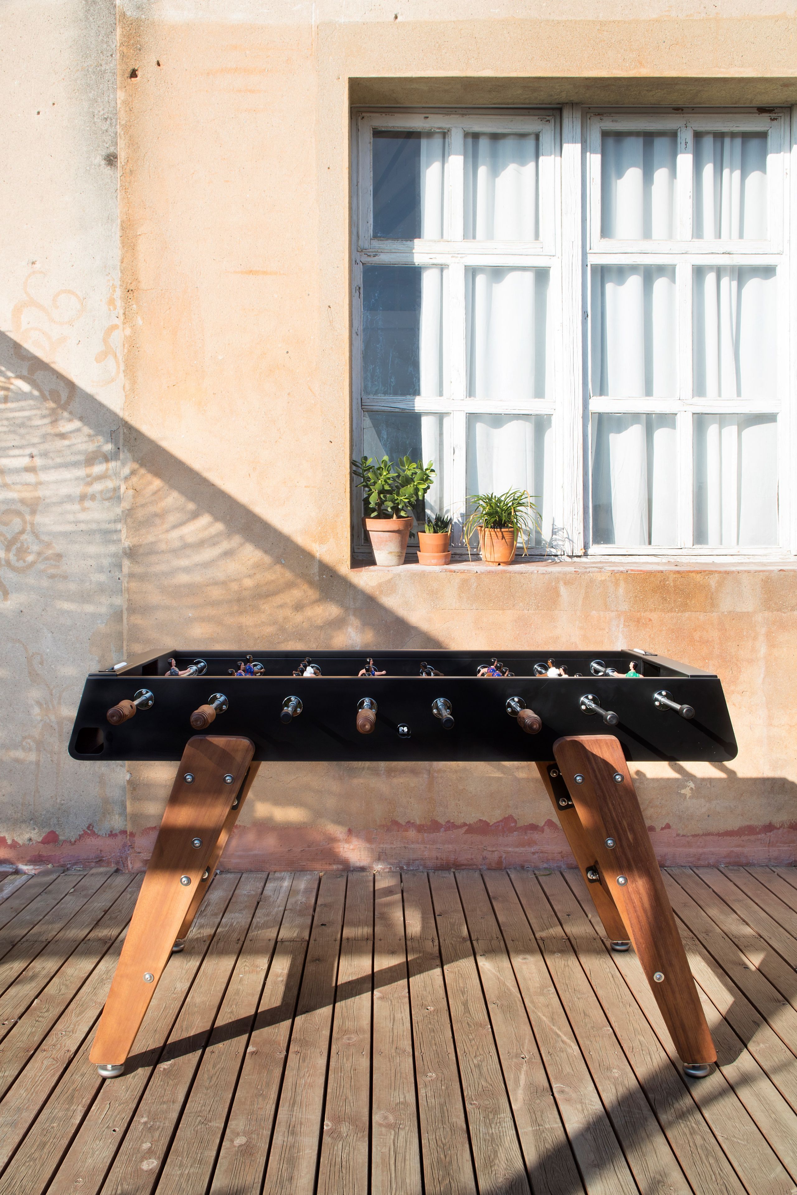 RS3 WOOD by RS Barcelona - Calciobalilla rettangolare in acciaio e gambe in Iroko - 15