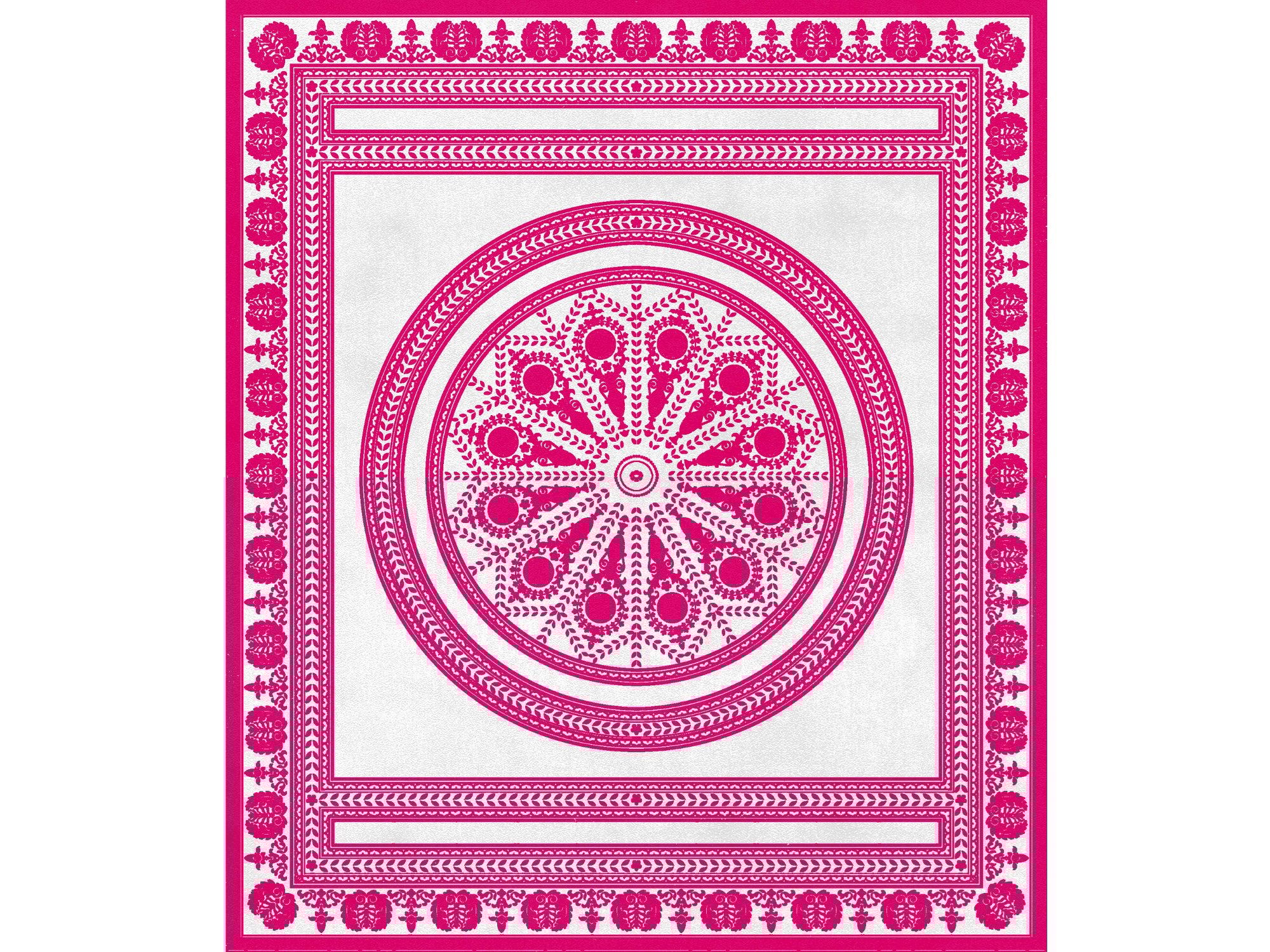 RUE DE L’ELYSÉE by Un Tapis à Paris - Tappeto rettangolare in Lyocell® a motivi geometrici