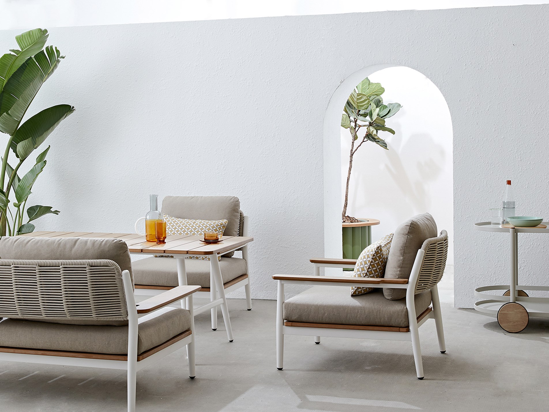 RUGBY Garden armchair By Kun Design design Kun Qi