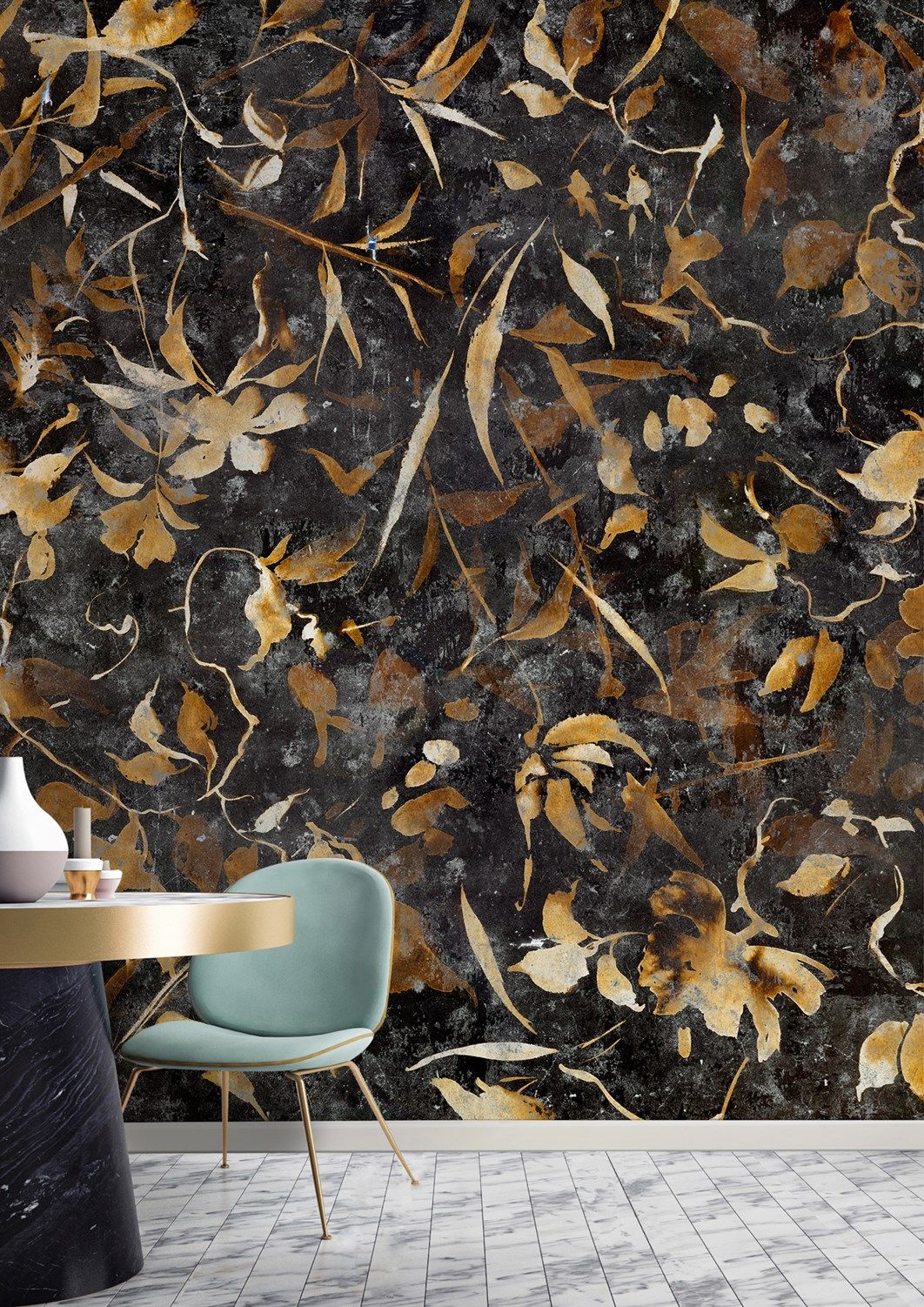 Ecological washable PVC free wallpaper RUST KRONOS Collection By Wallpepper